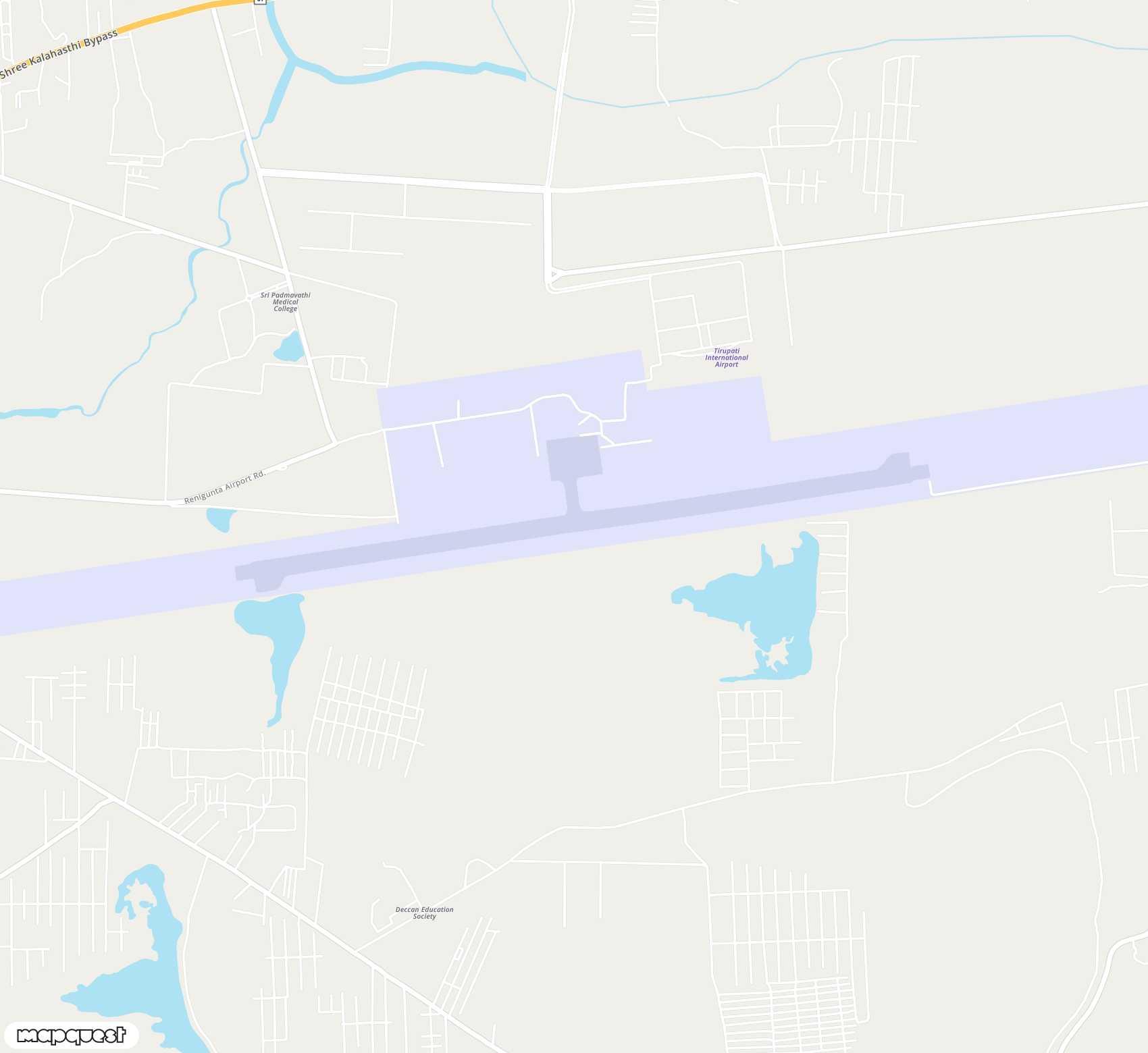 Carte de Tirupati <span>airfield (TIR)</span>