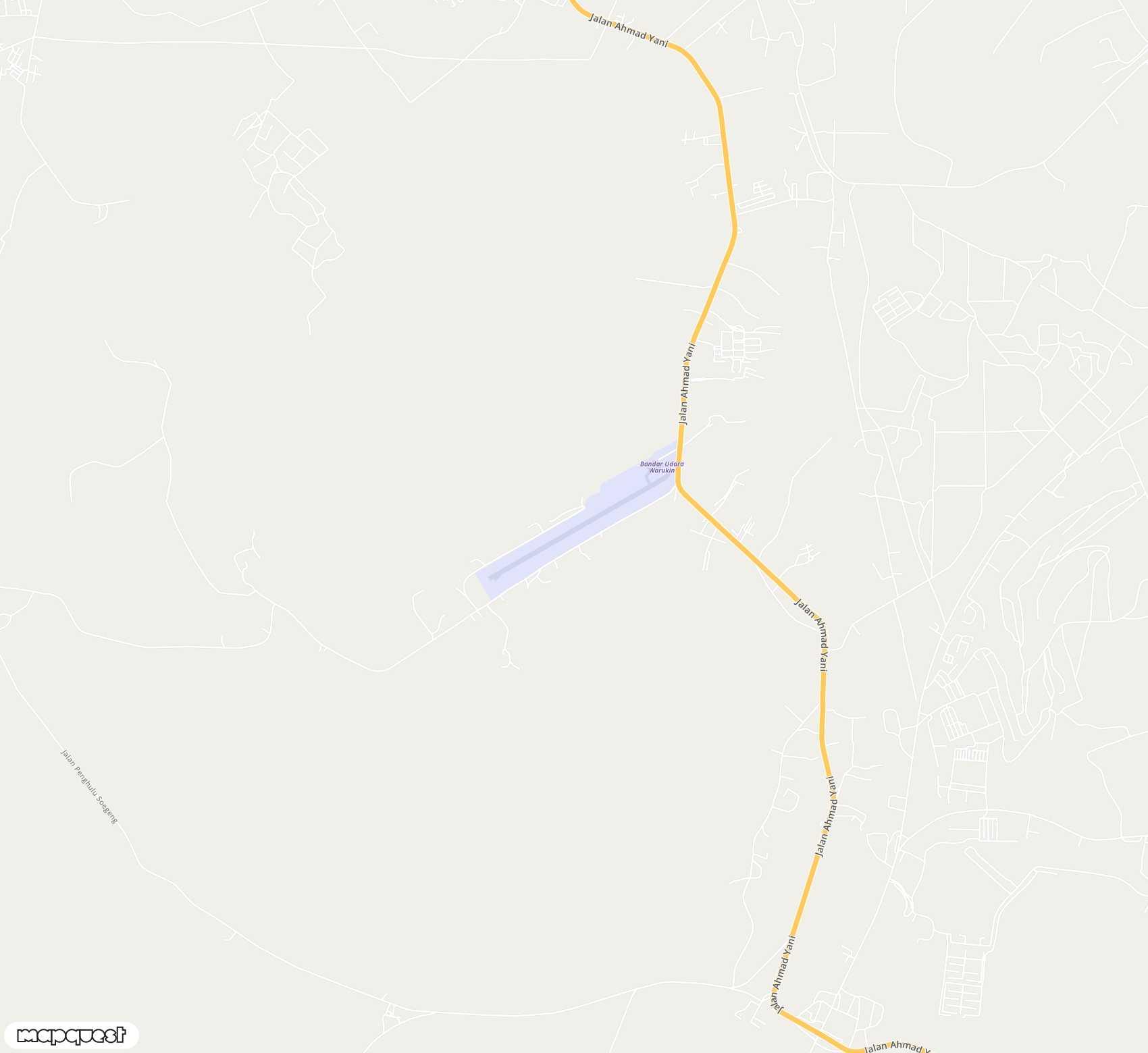 Carte de Warukin <span>airport (TJG)</span>