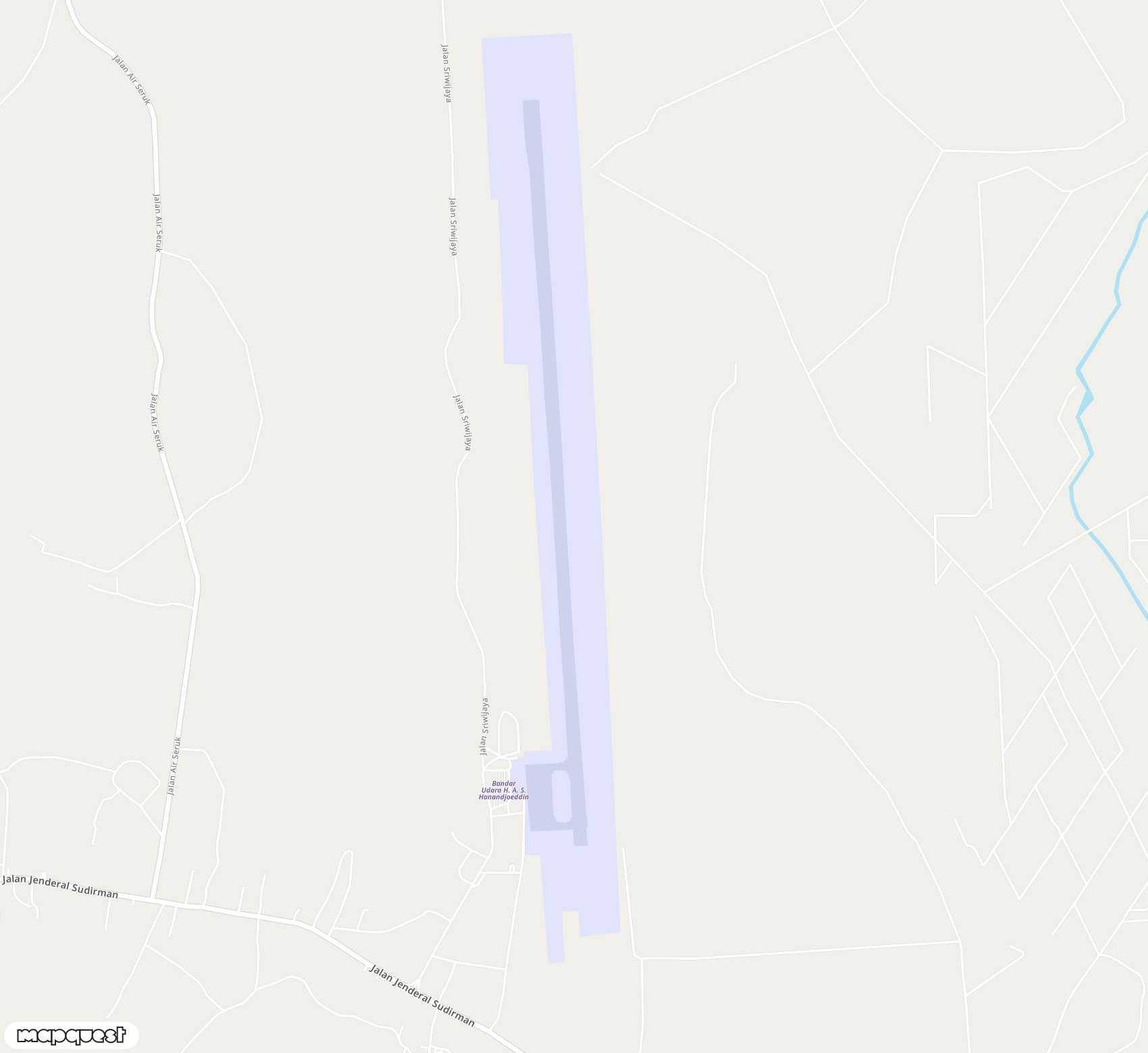 Carte de <span>Aérodrome de </span>H A S Hanandjoeddin<span>(TJQ)</span>