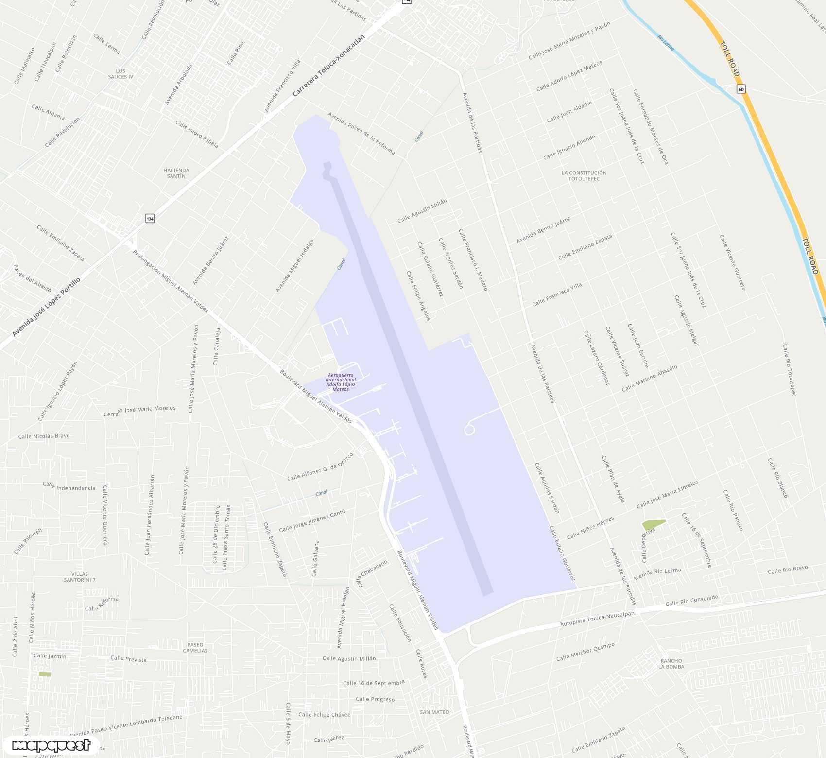 Carte de Licenciado Adolfo Lopez Mateos <span>airport (TLC)</span>