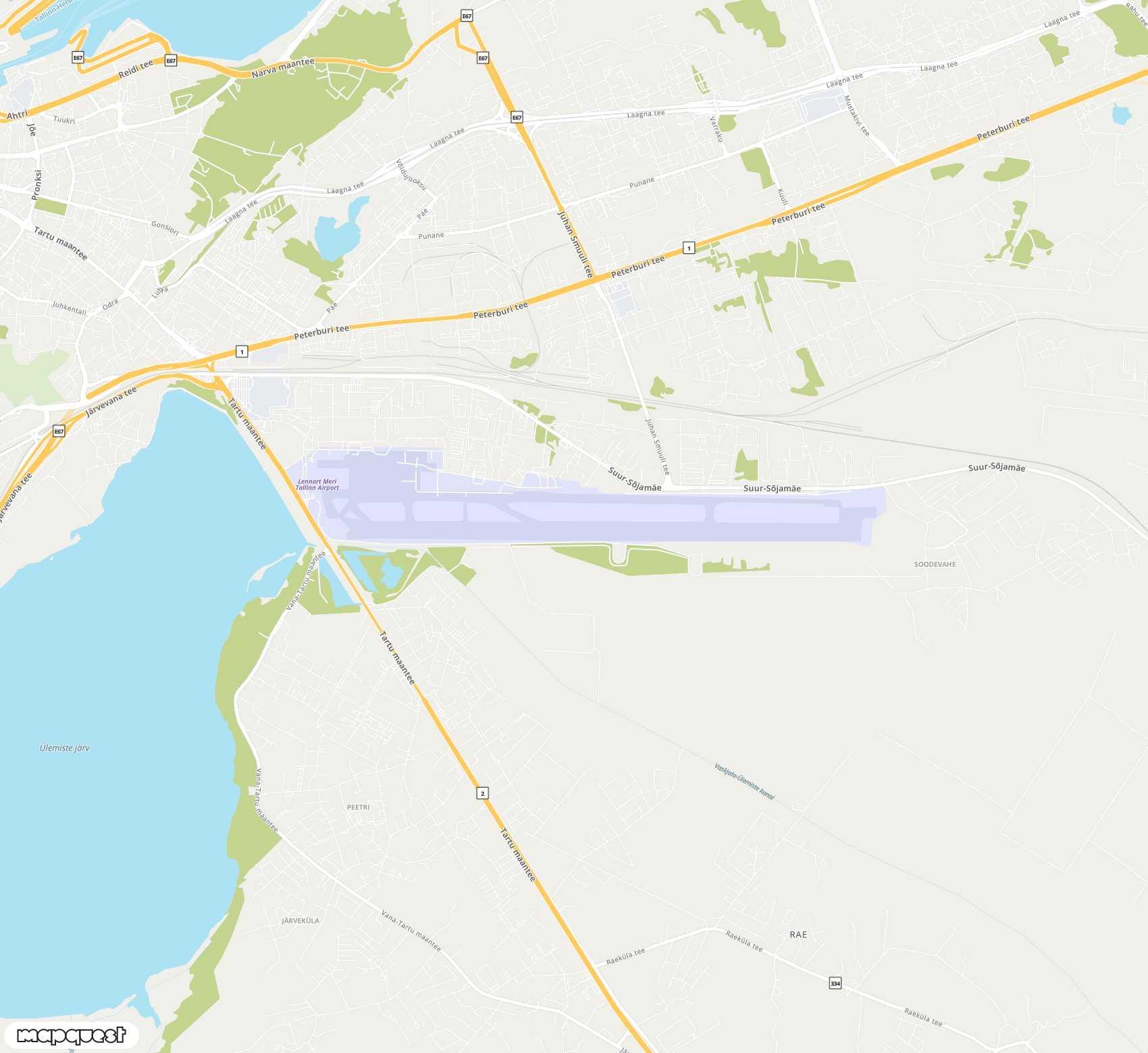 Carte de Lennart Meri Tallinn <span>international airport (TLL)</span>