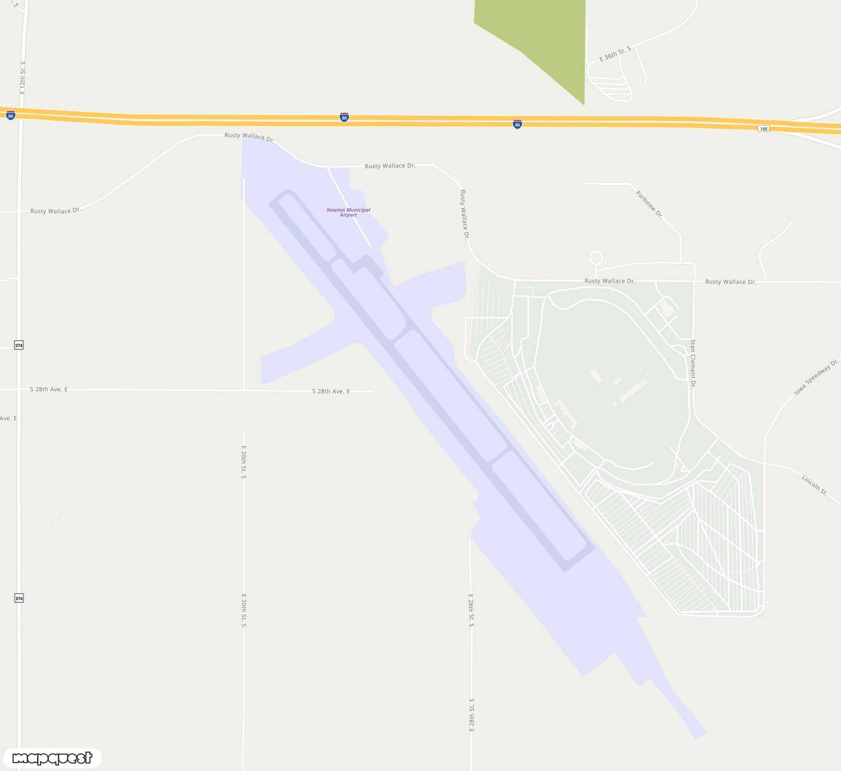 Carte de <span>Aérodrome de </span>Newton Municipal<span>(TNU)</span>