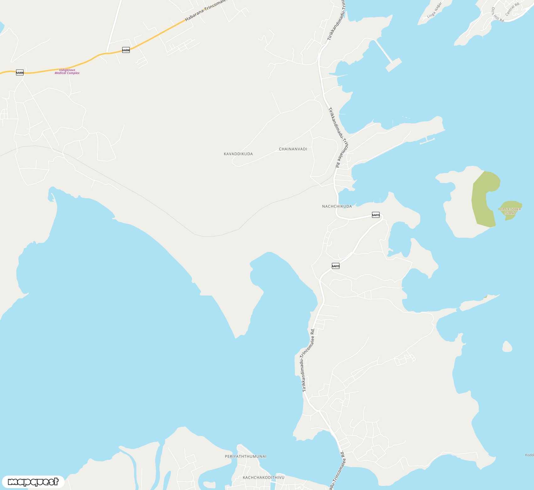 Carte de China Bay <span>airport (TRR)</span>