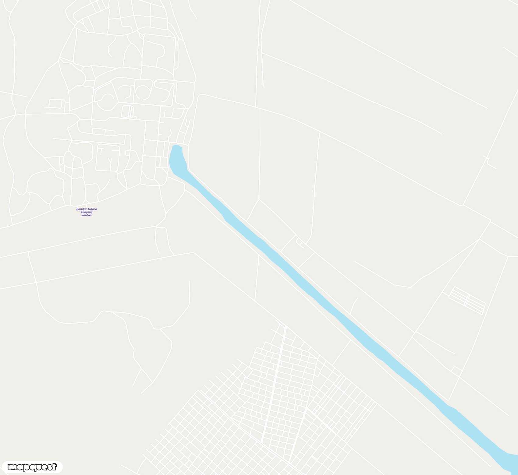 Carte de <span>Aérodrome de </span>Tanjung Santan<span>(TSX)</span>