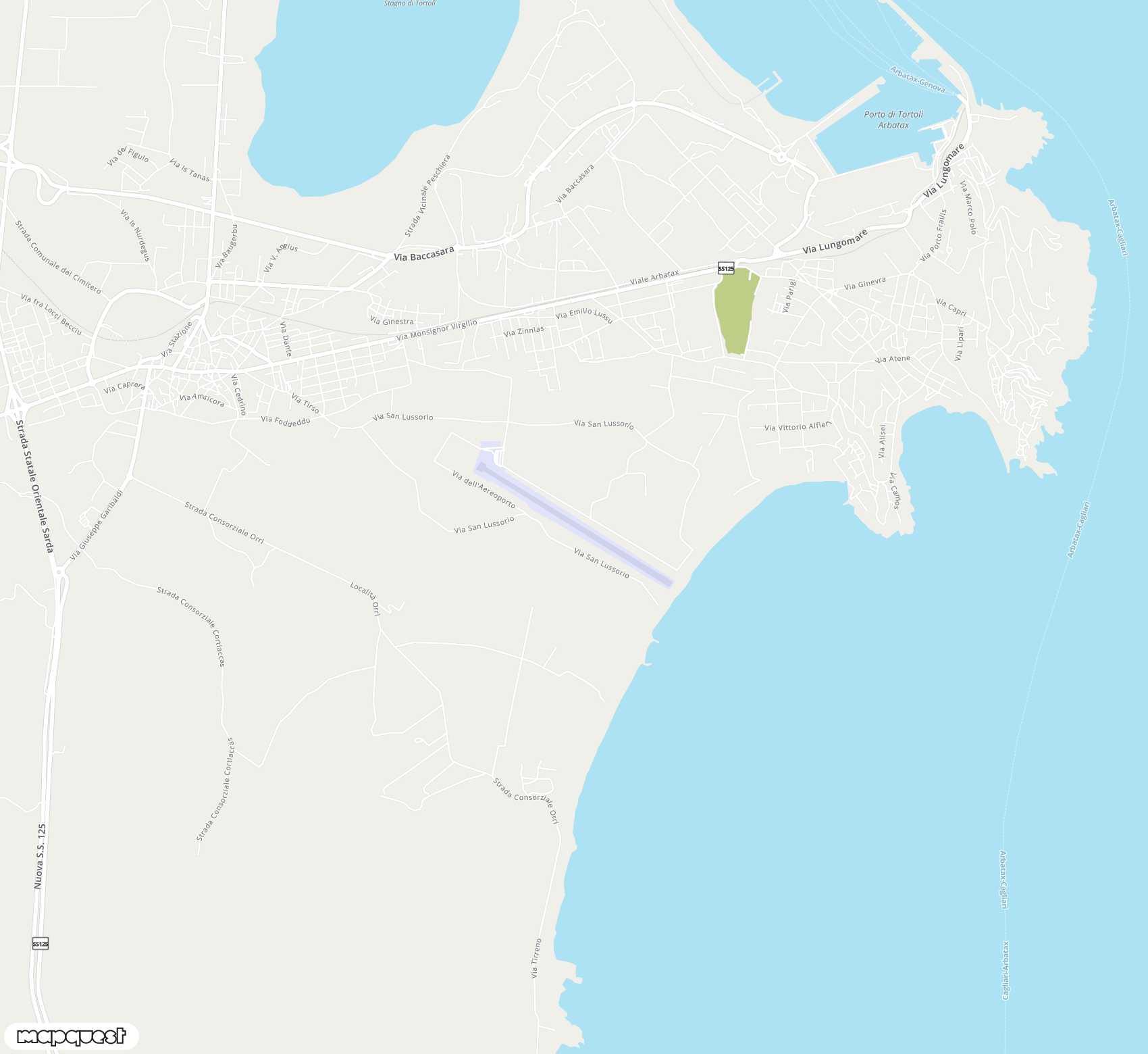 Carte de Tortolì <span>airport (TTB)</span>