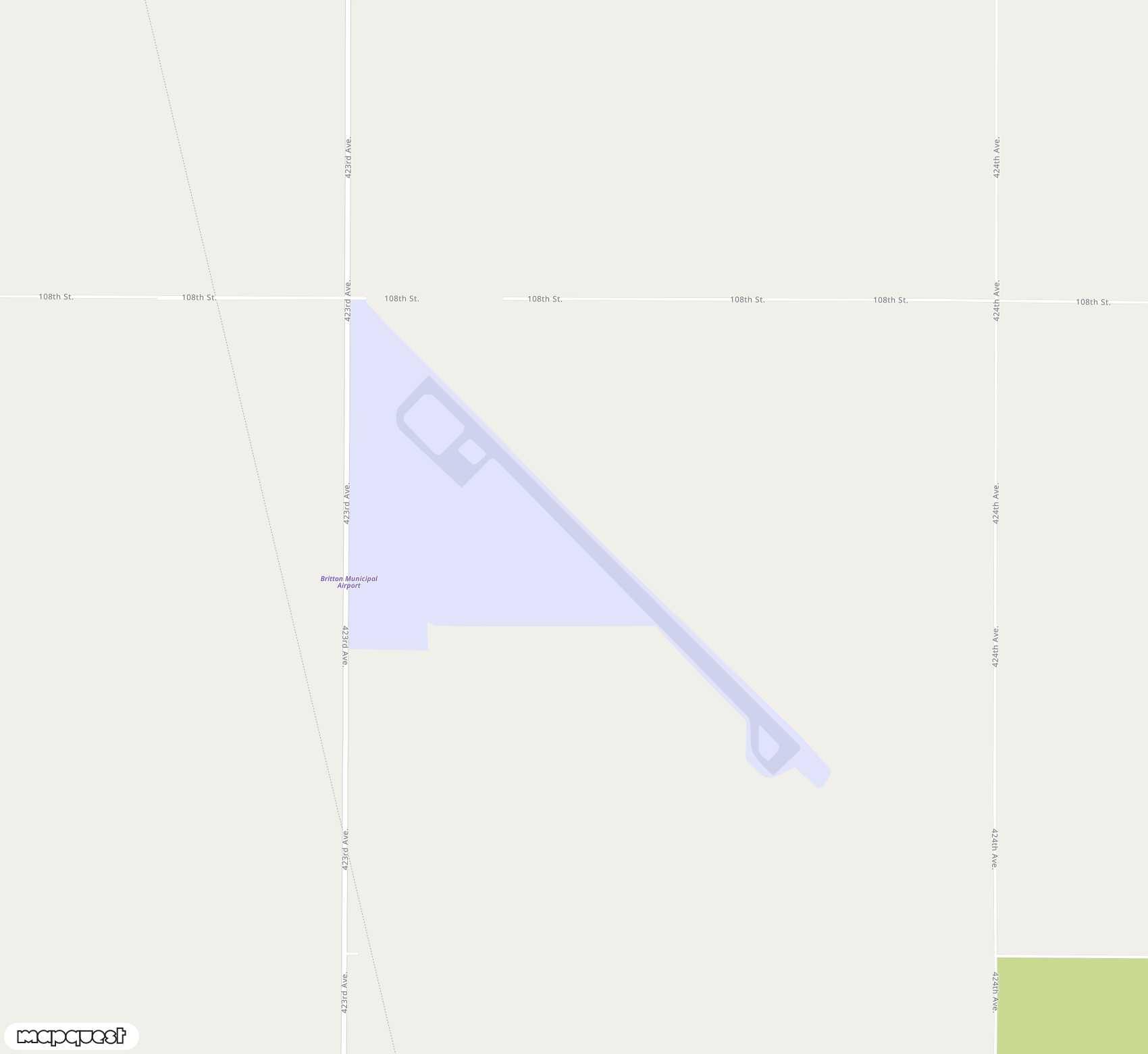 Carte de <span>Aérodrome de </span>Britton Municipal<span>(TTO)</span>