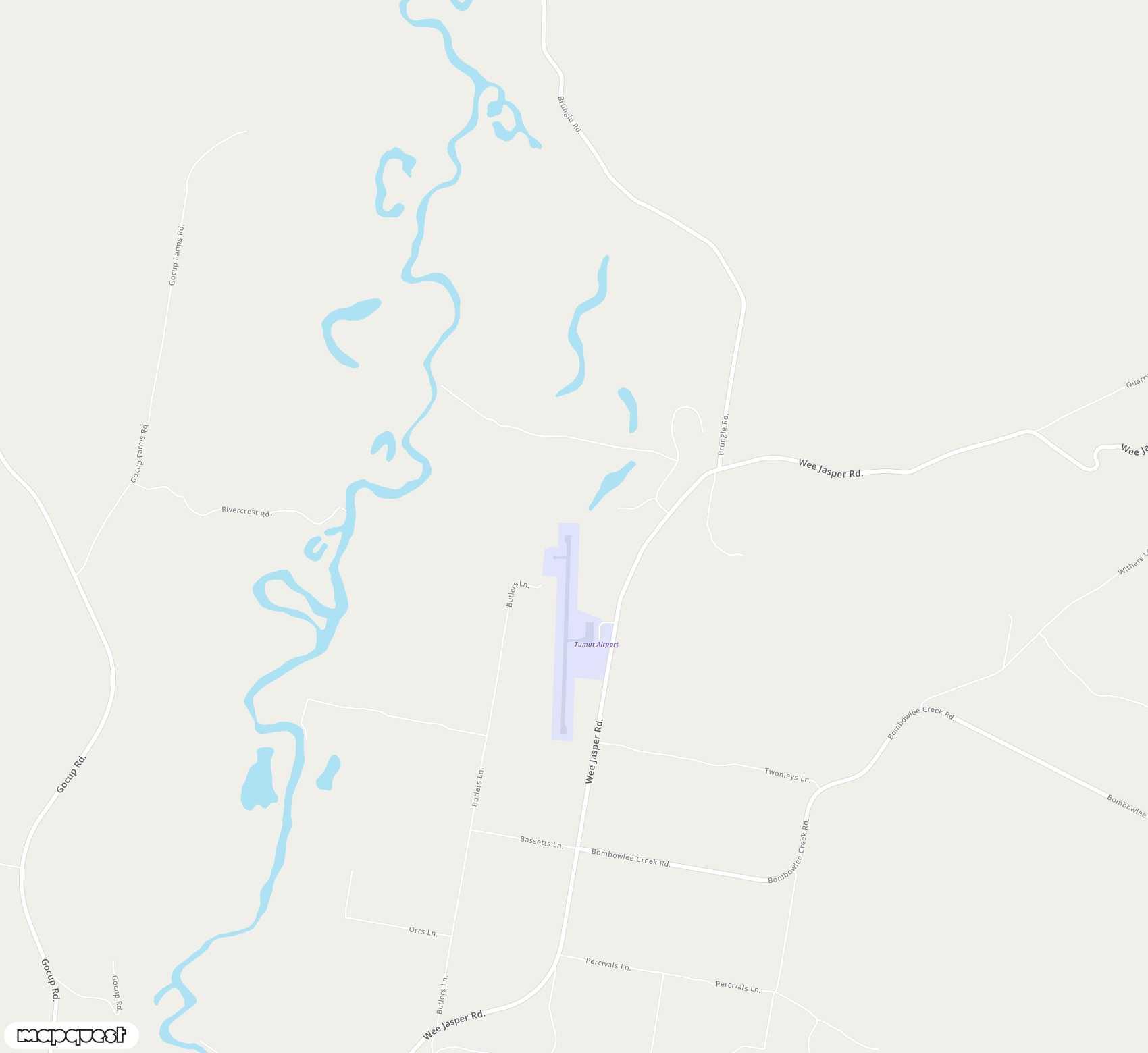 Carte de Tumut <span>airport (TUM)</span>