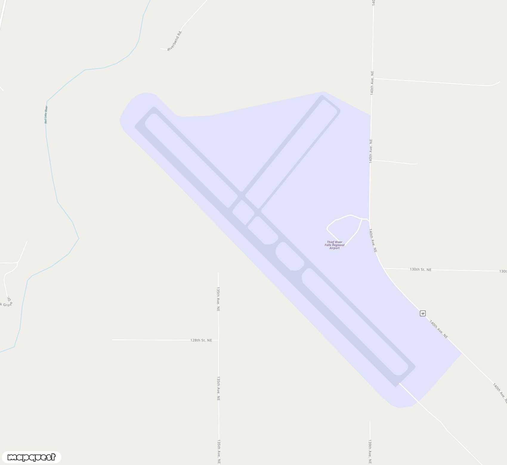 Carte de <span>Aérodrome de </span>Thief River Falls Regional<span>(TVF)</span>