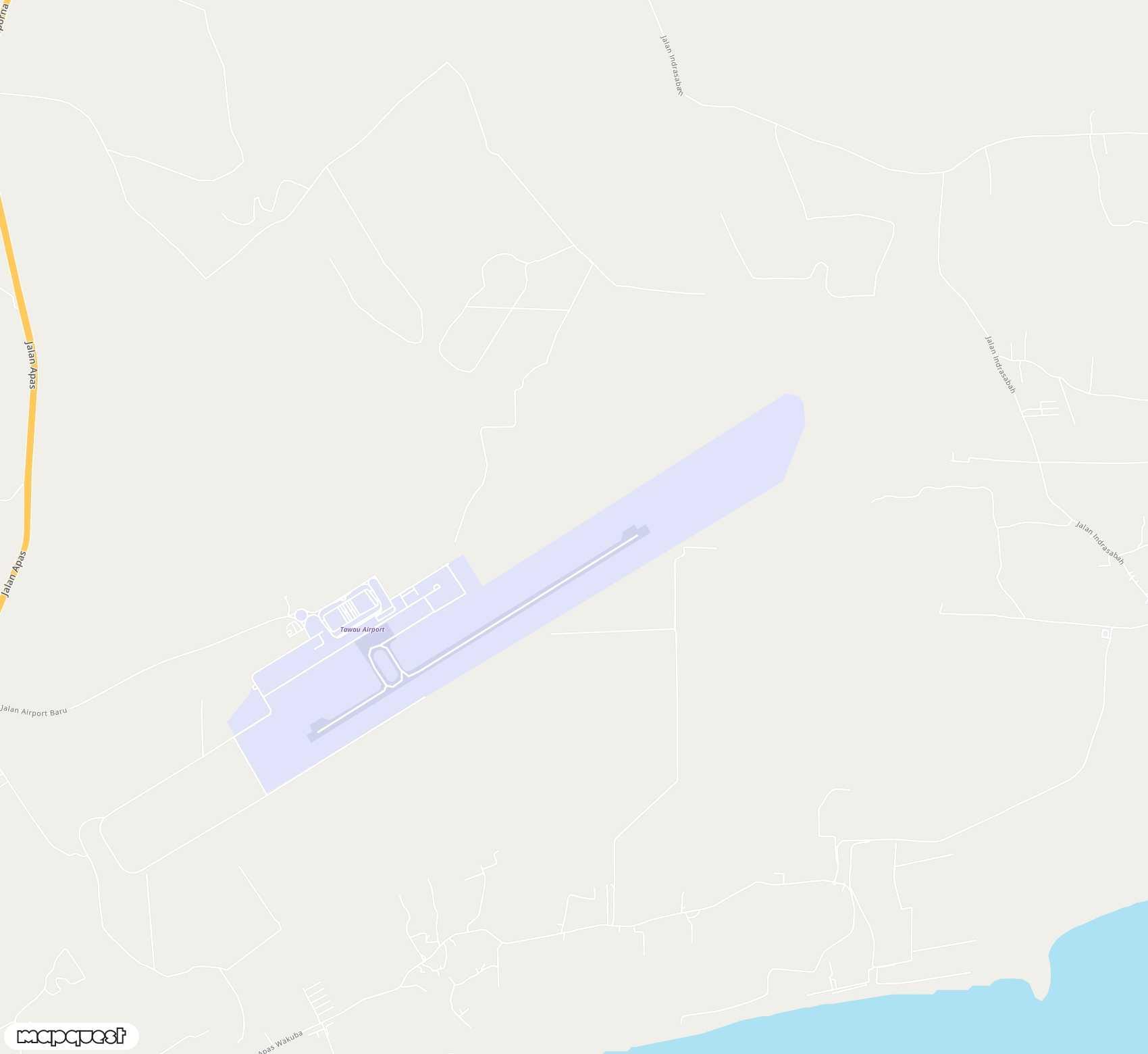 Carte de Tawau <span>airport (TWU)</span>