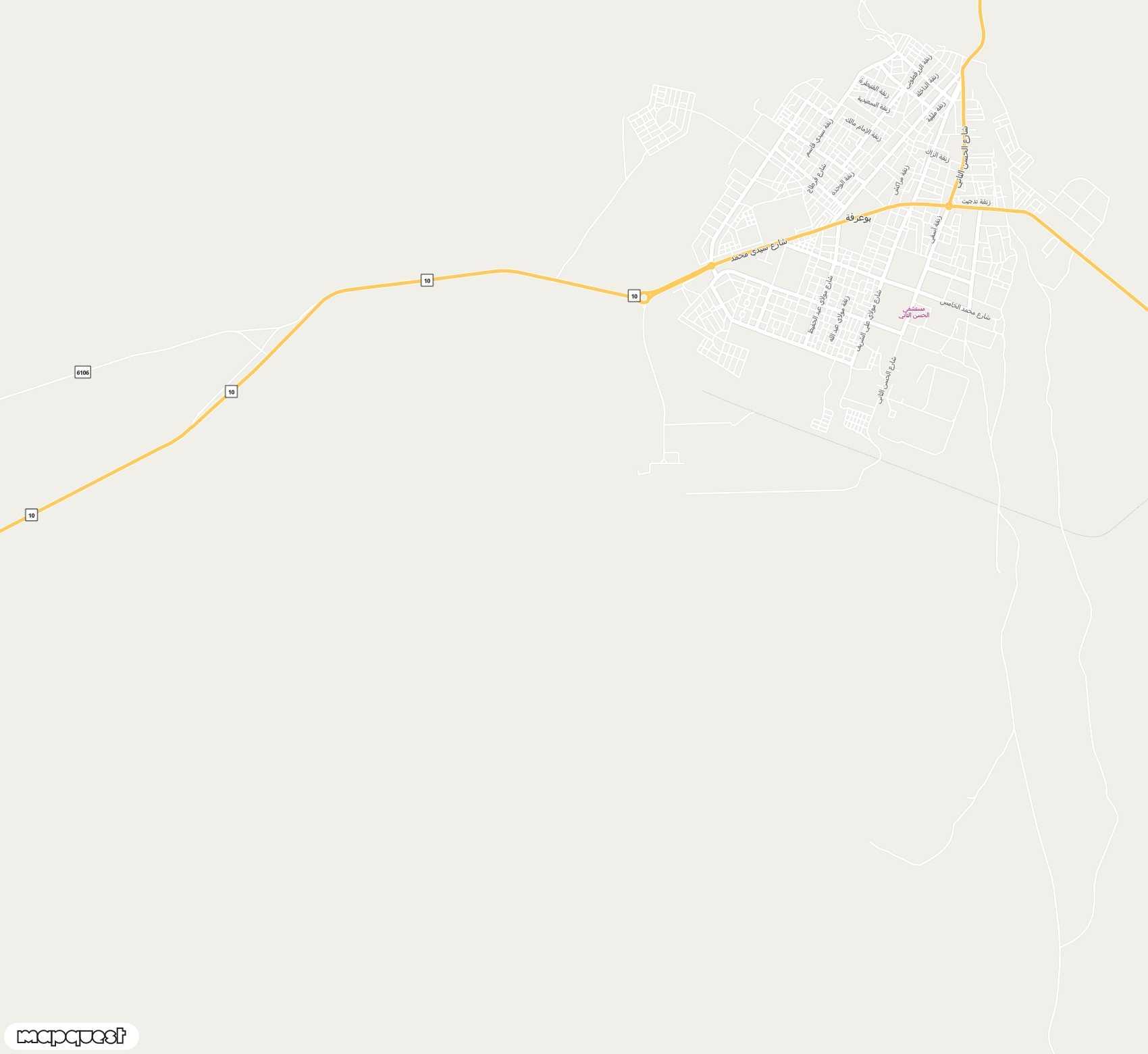 Carte de Bouarfa <span>airport (UAR)</span>