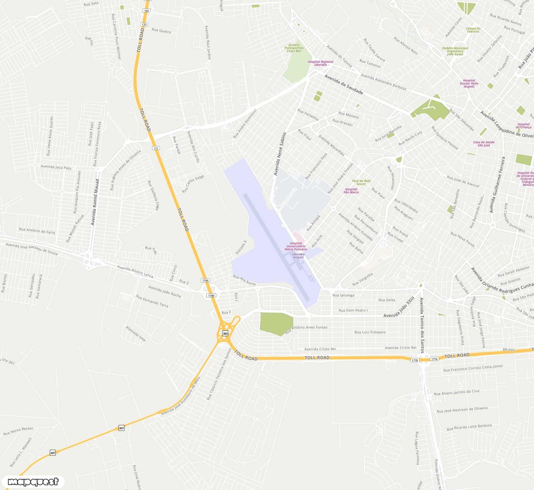 Carte de <span>Aéroport de </span>Mário de Almeida Franco<span>(UBA)</span>