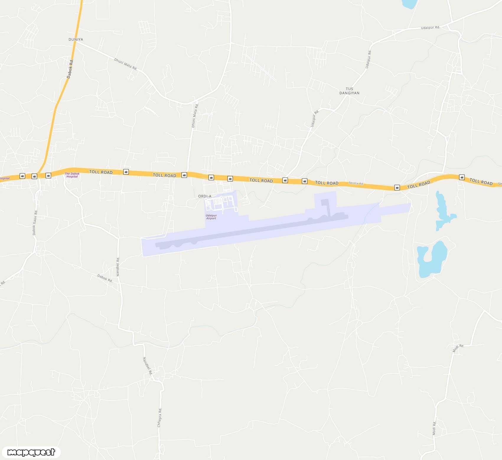 Carte de Maharana Pratap <span>airport (UDR)</span>