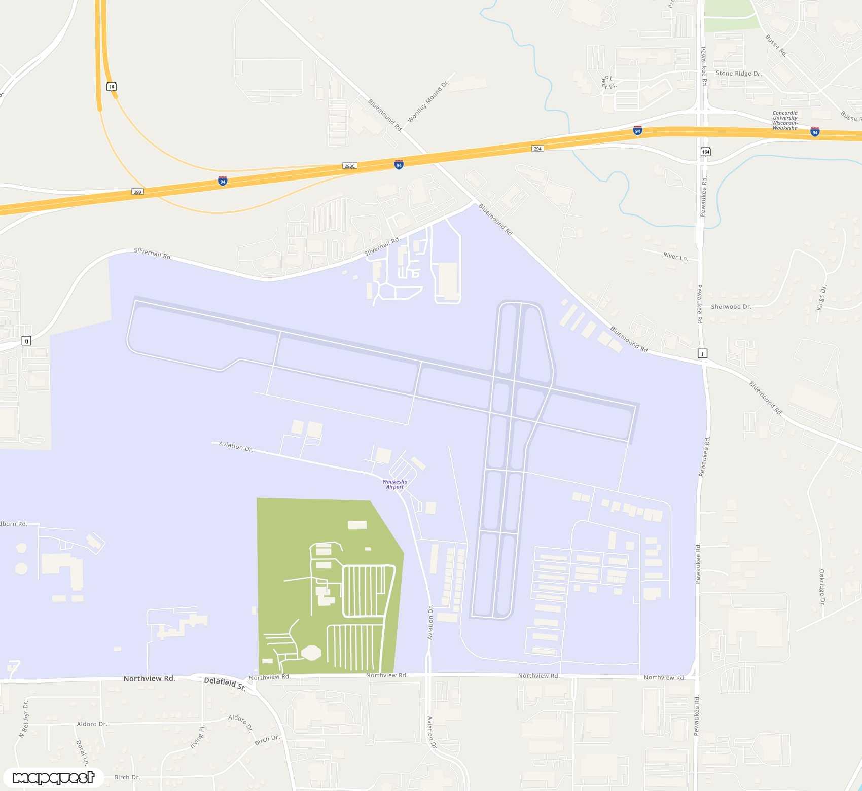 Carte de <span>Aérodrome de </span>Waukesha County<span>(UES)</span>