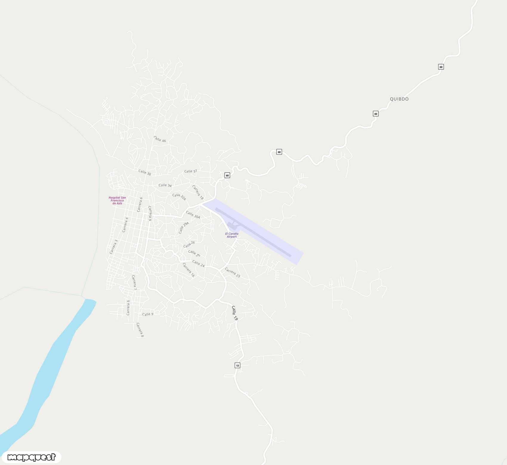 Carte de <span>Aéroport de </span>El Caraño<span>(UIB)</span>