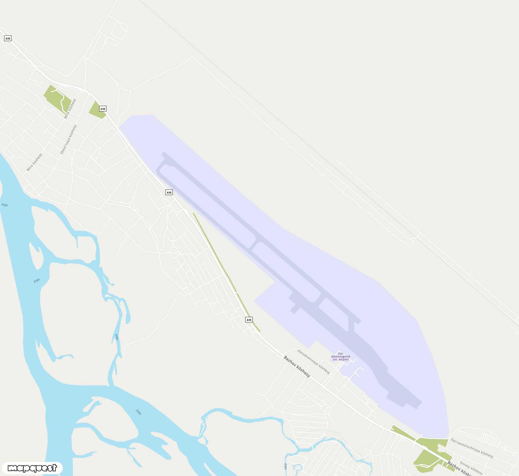 Carte de <span>Aéroport de </span>Ust-Kamenogorsk<span>(UKK)</span>
