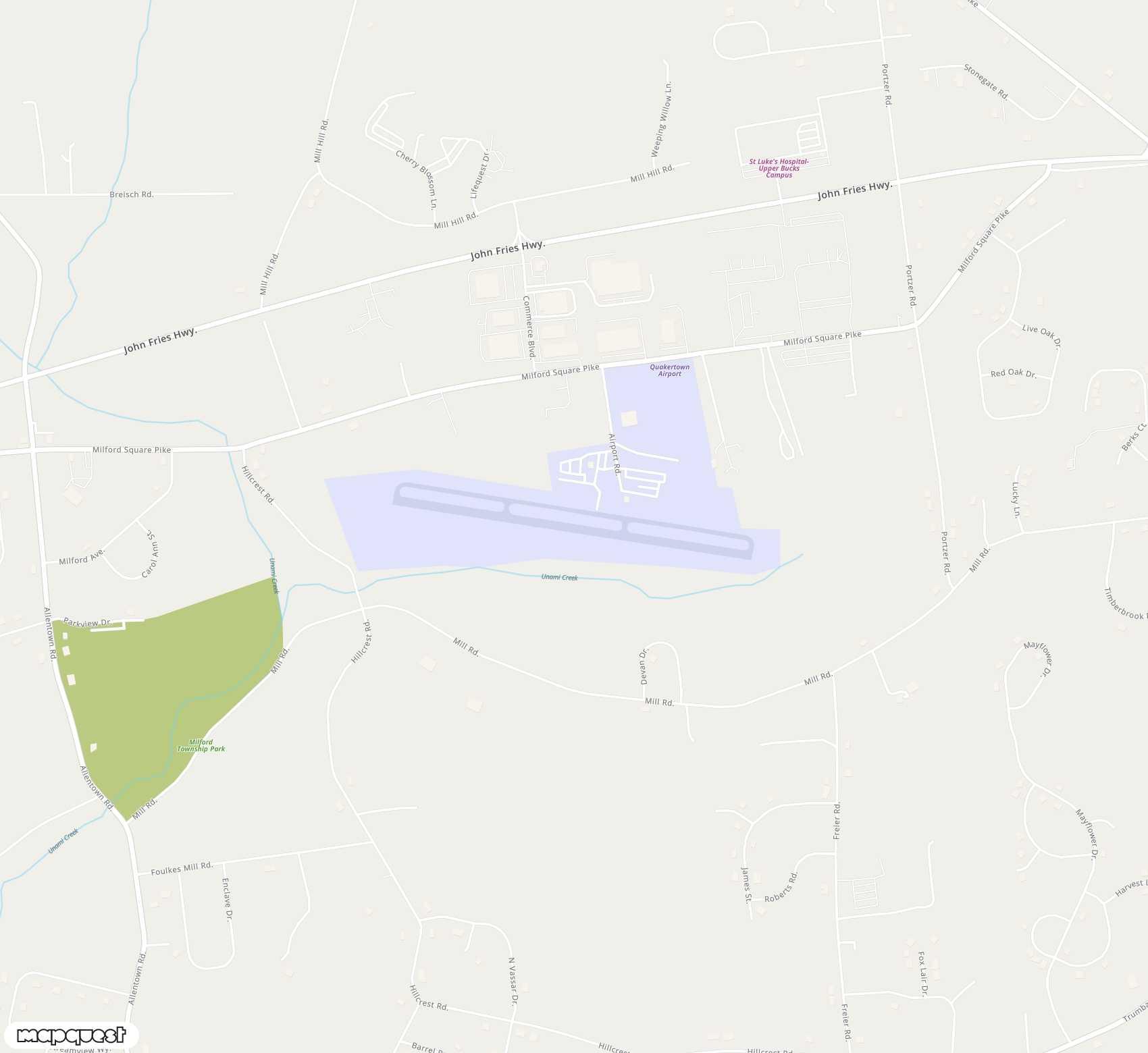 Carte de <span>Aérodrome de </span>Quakertown<span>(UKT)</span>