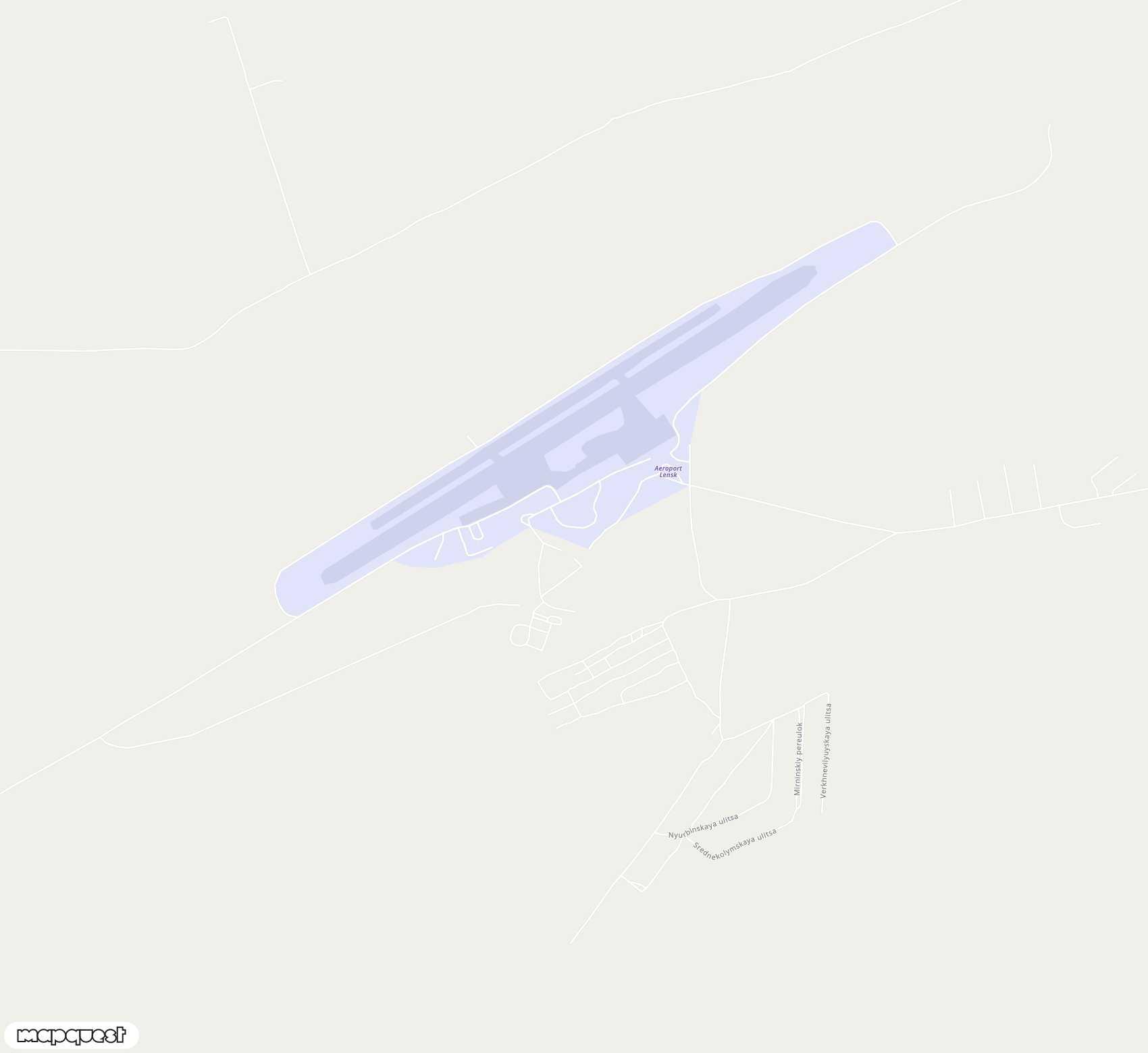 Carte de Lensk <span>airport (ULK)</span>