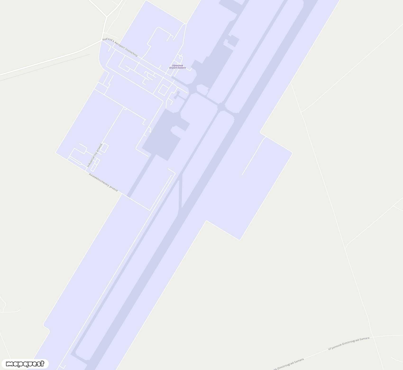 Carte de Ulyanovsk East <span>airport (ULY)</span>