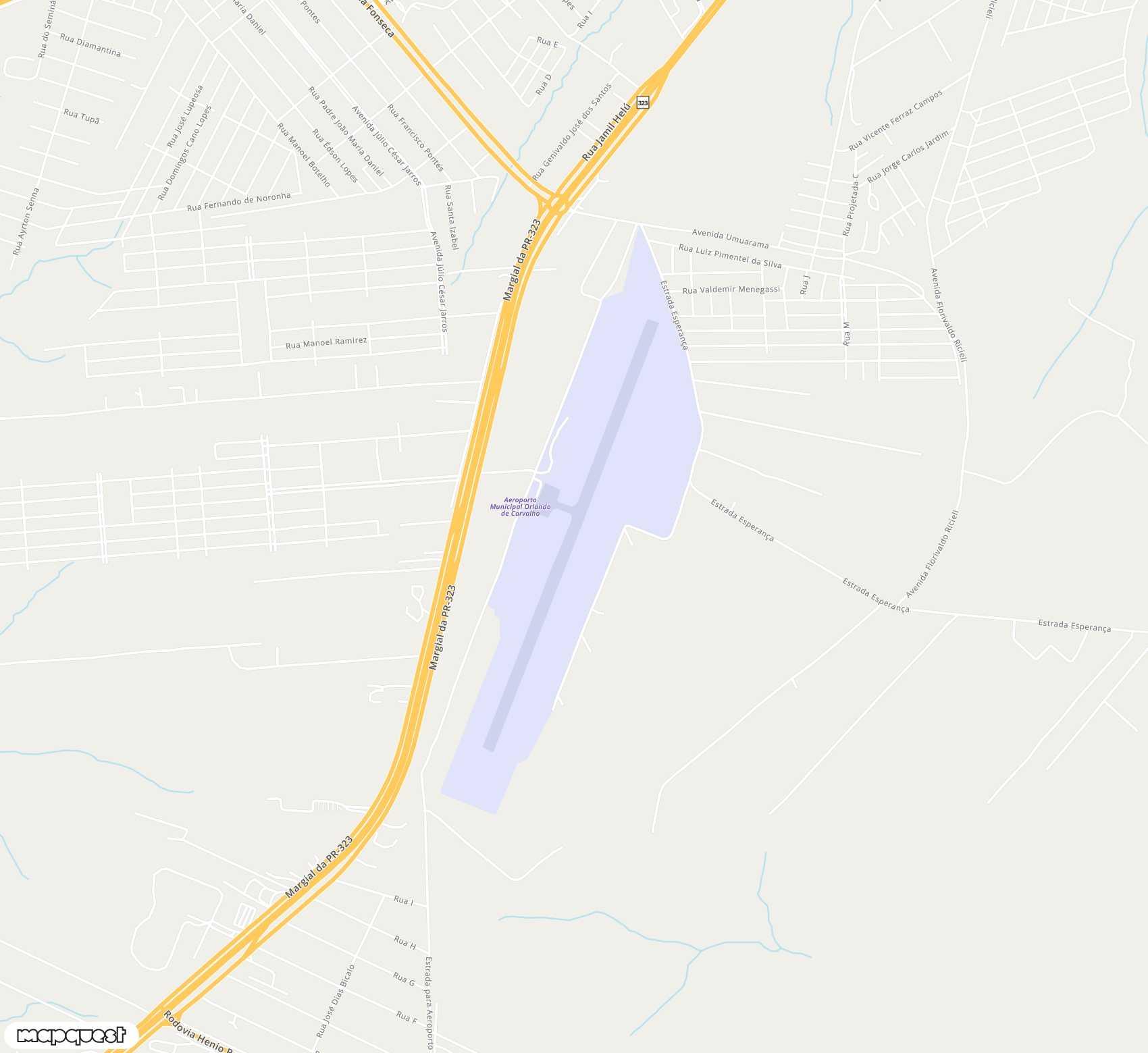 Carte de <span>Aérodrome de </span>Umuarama<span>(UMU)</span>