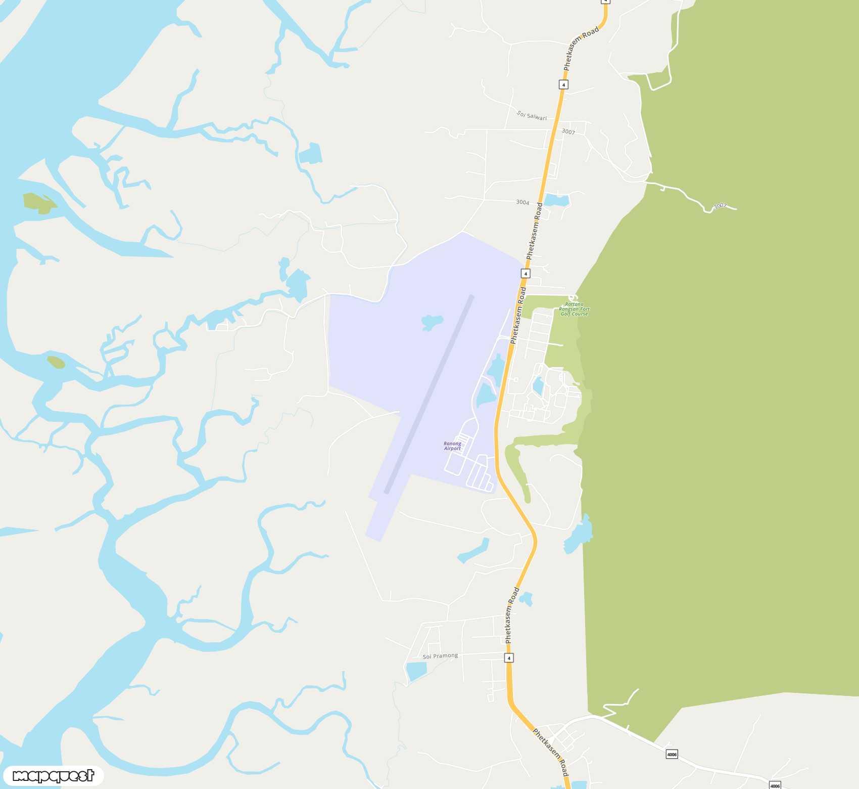 Carte de Ranong <span>airport (UNN)</span>