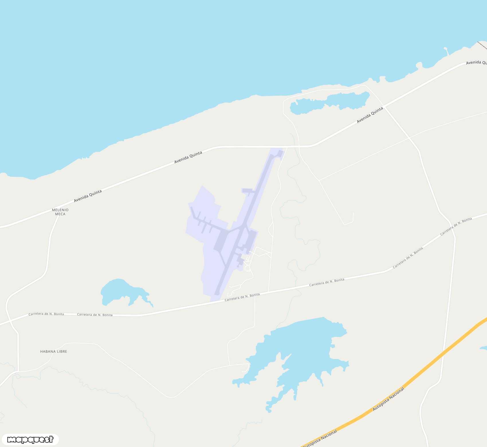 Carte de <span>Aéroport de </span>Playa Baracoa<span>(UPB)</span>