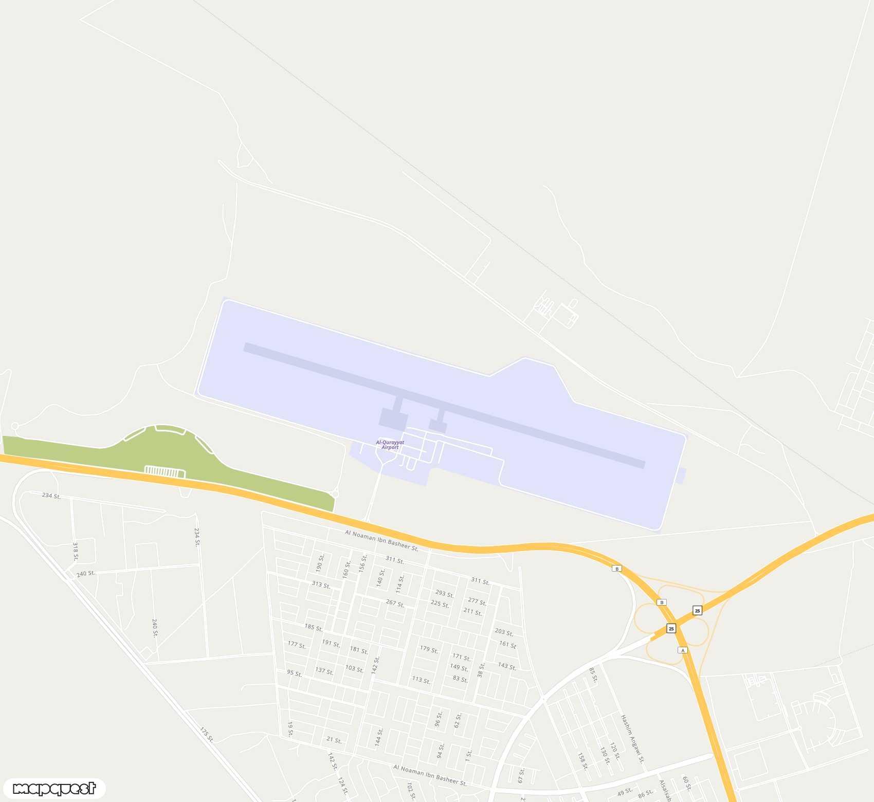 Carte de <span>Aéroport de </span>Gurayat Domestic<span>(URY)</span>