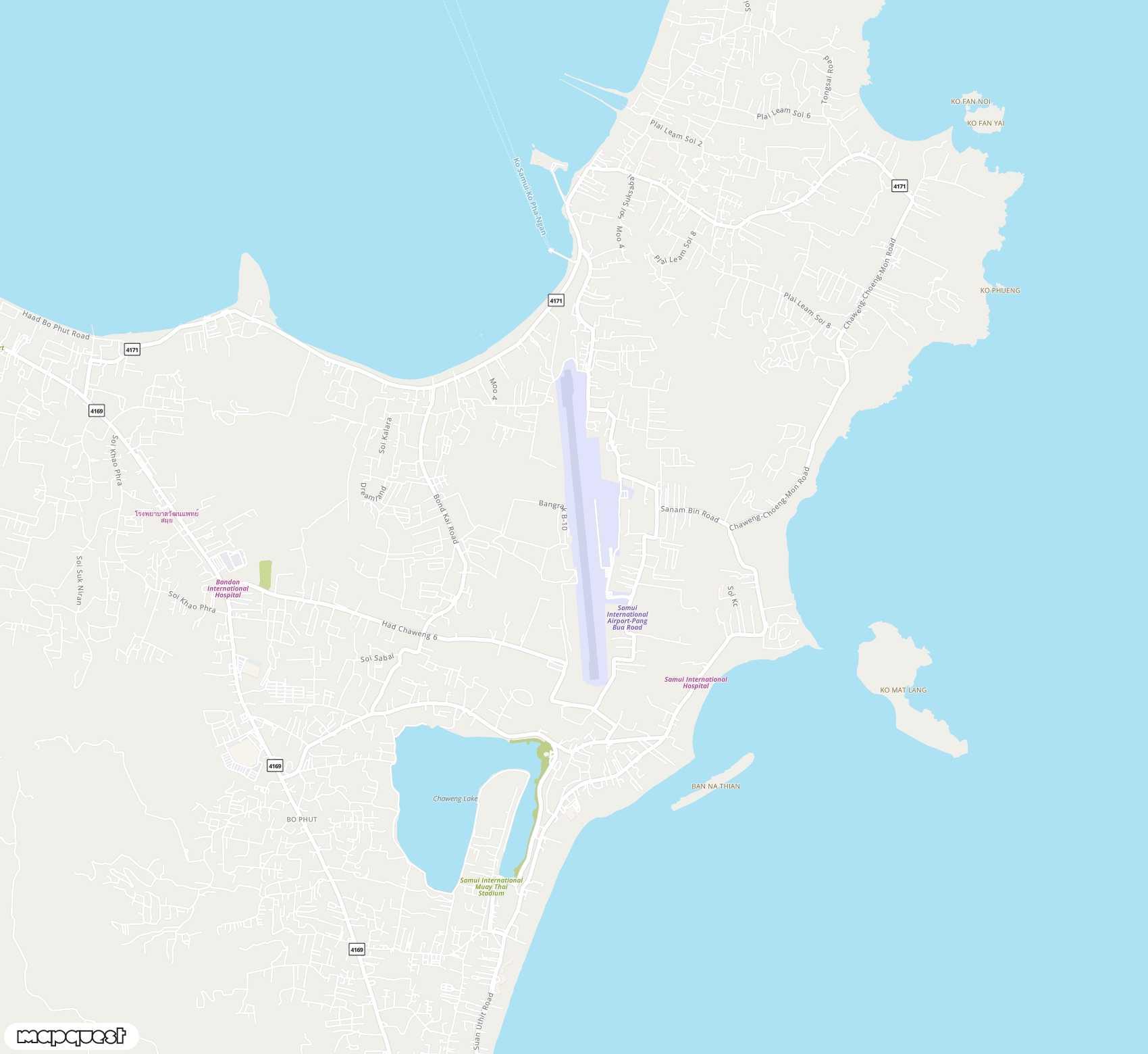 Carte de Samui <span>airport (USM)</span>