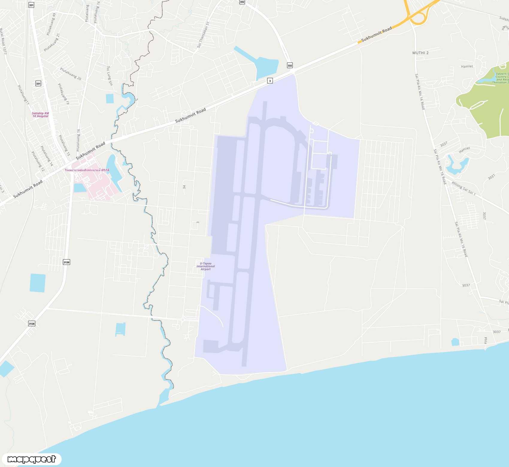Carte de U-Tapao <span>airport (UTP)</span>
