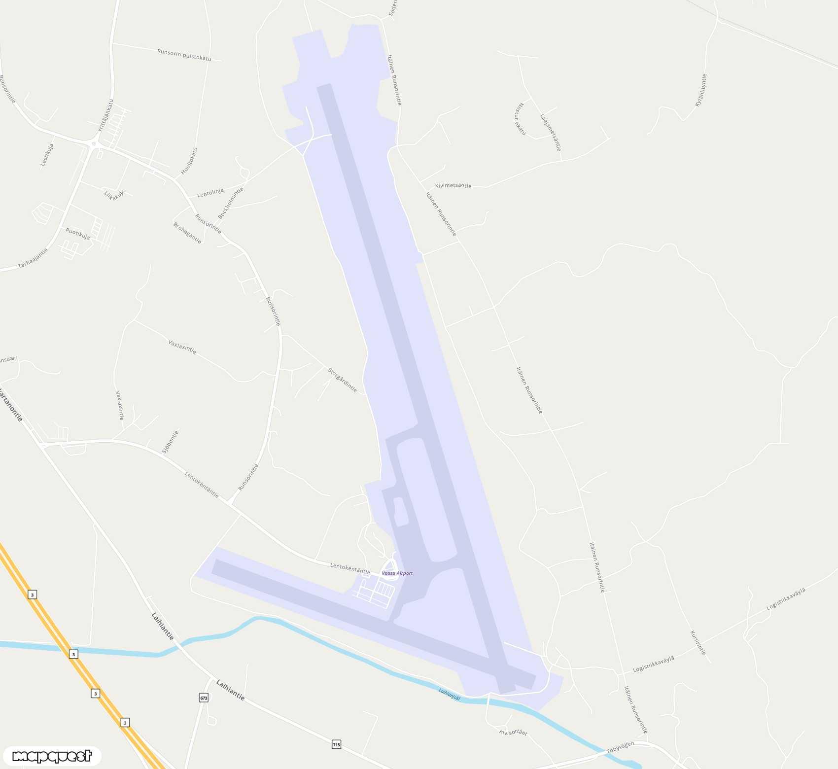 Carte de Vaasa <span>airport (VAA)</span>