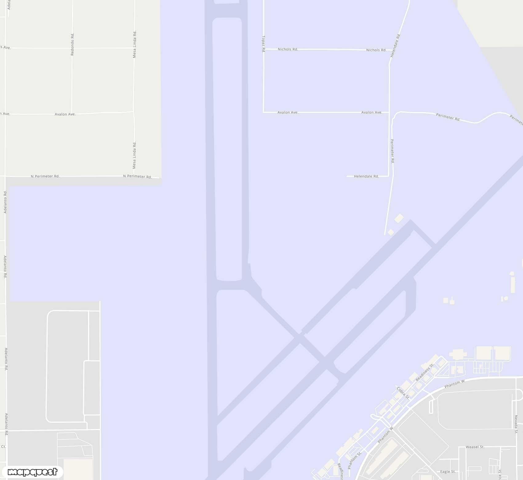 Carte de <span>Aérodrome de </span>Southern California Logistics<span>(VCV)</span>