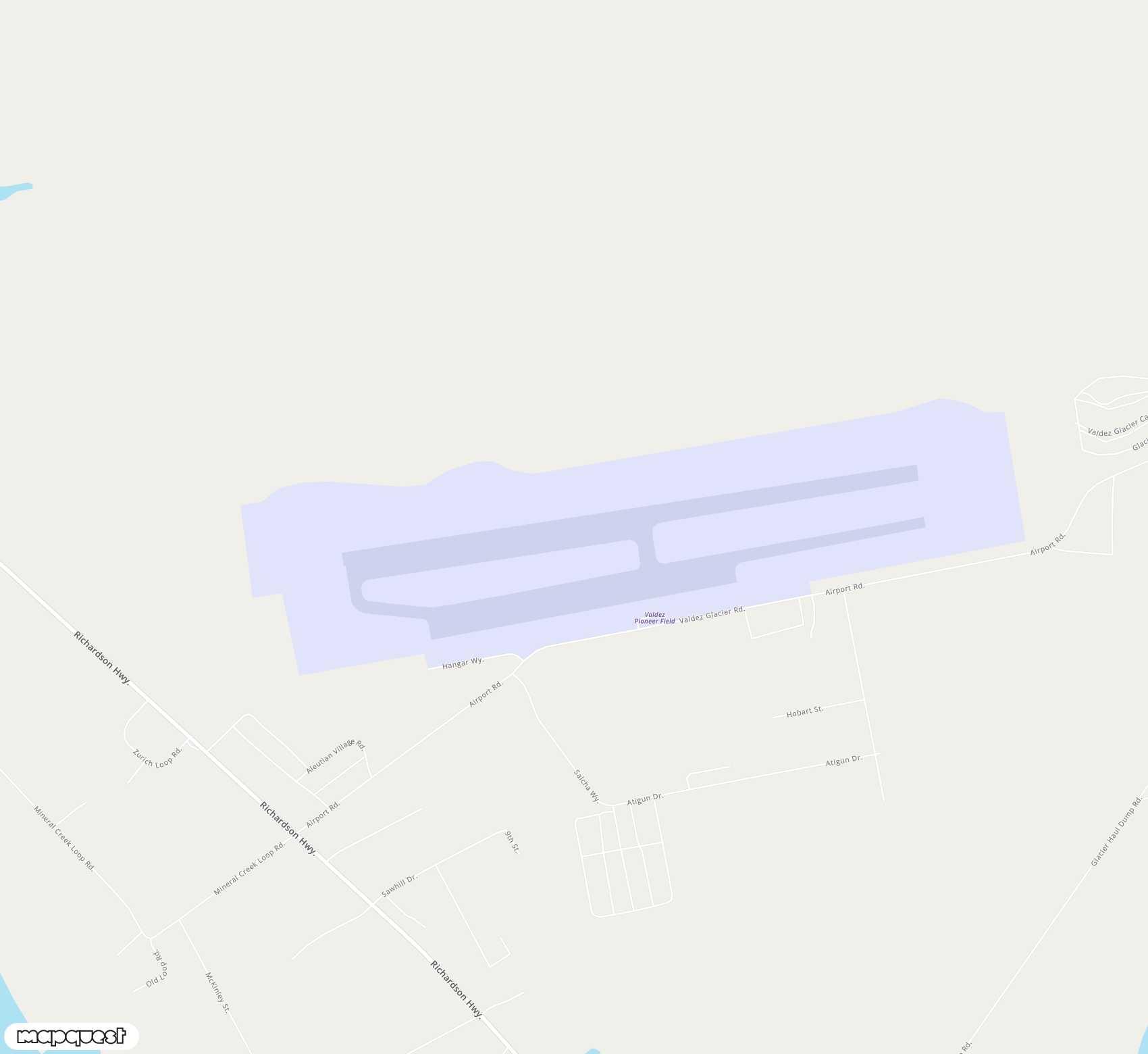 Carte de <span>Aéroport de </span>Valdez Pioneer Field<span>(VDZ)</span>