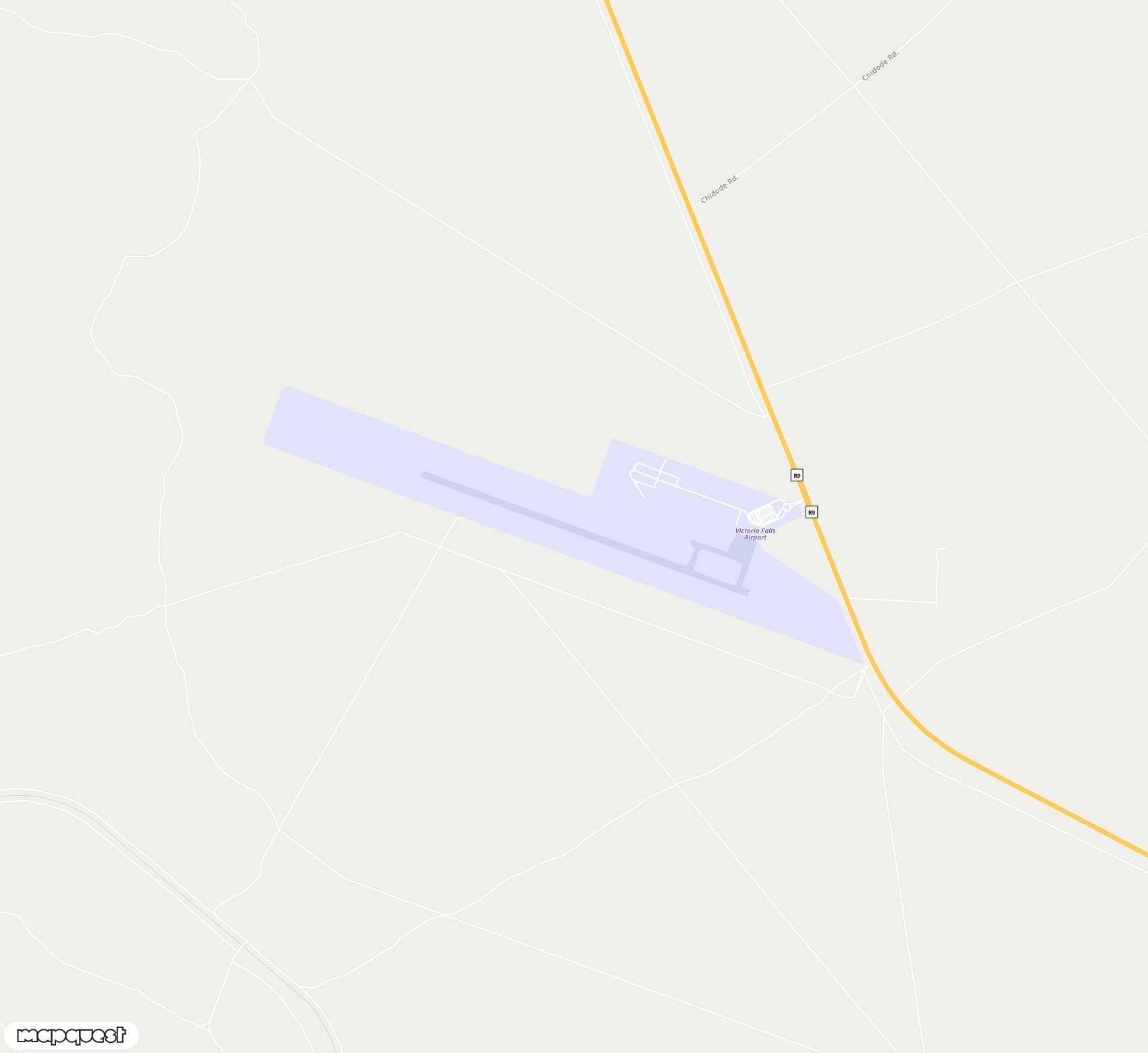 Carte de Victoria Falls <span>airport (VFA)</span>