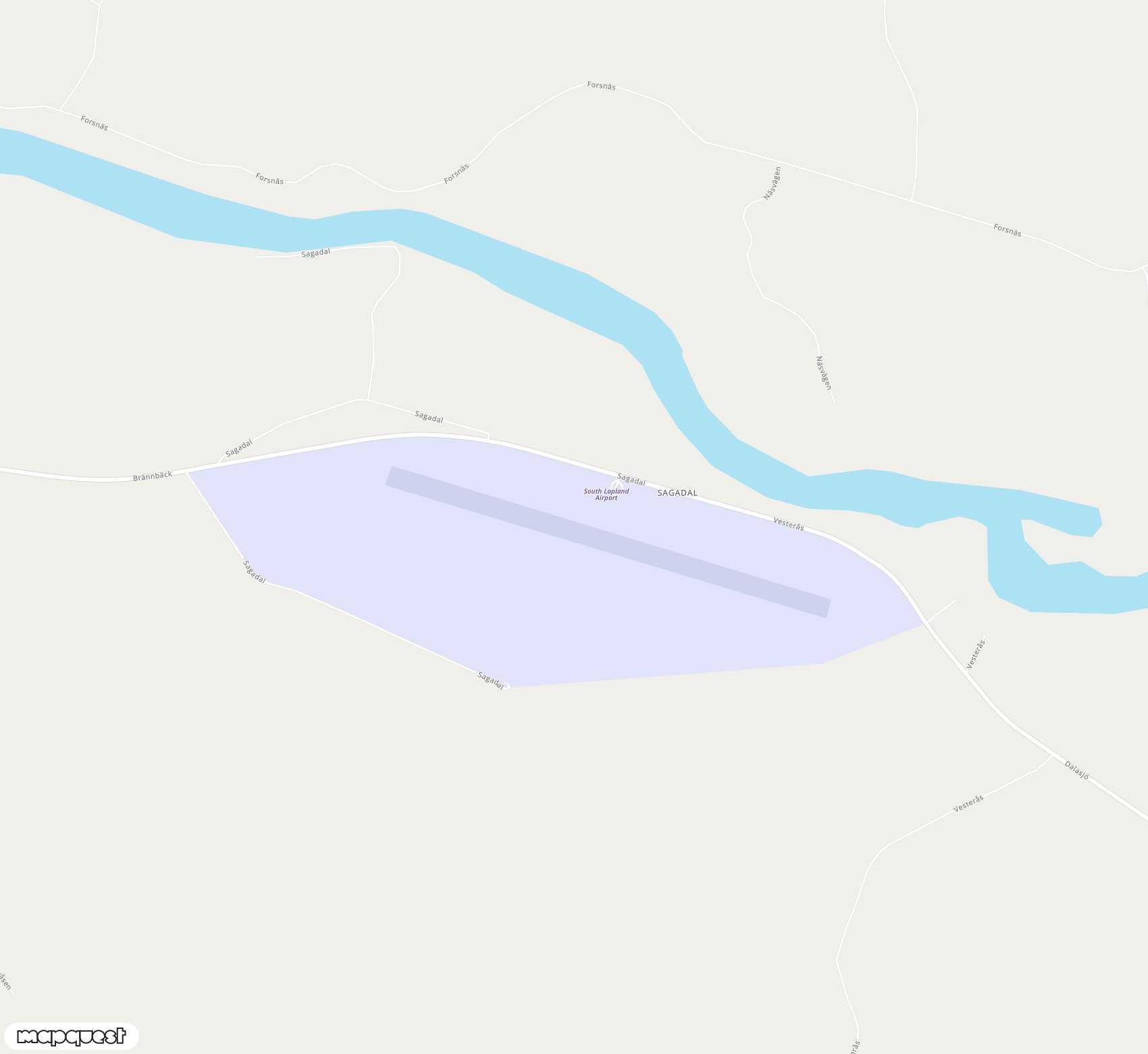 Carte de <span>Aéroport de </span>Vilhelmina South Lapland<span>(VHM)</span>