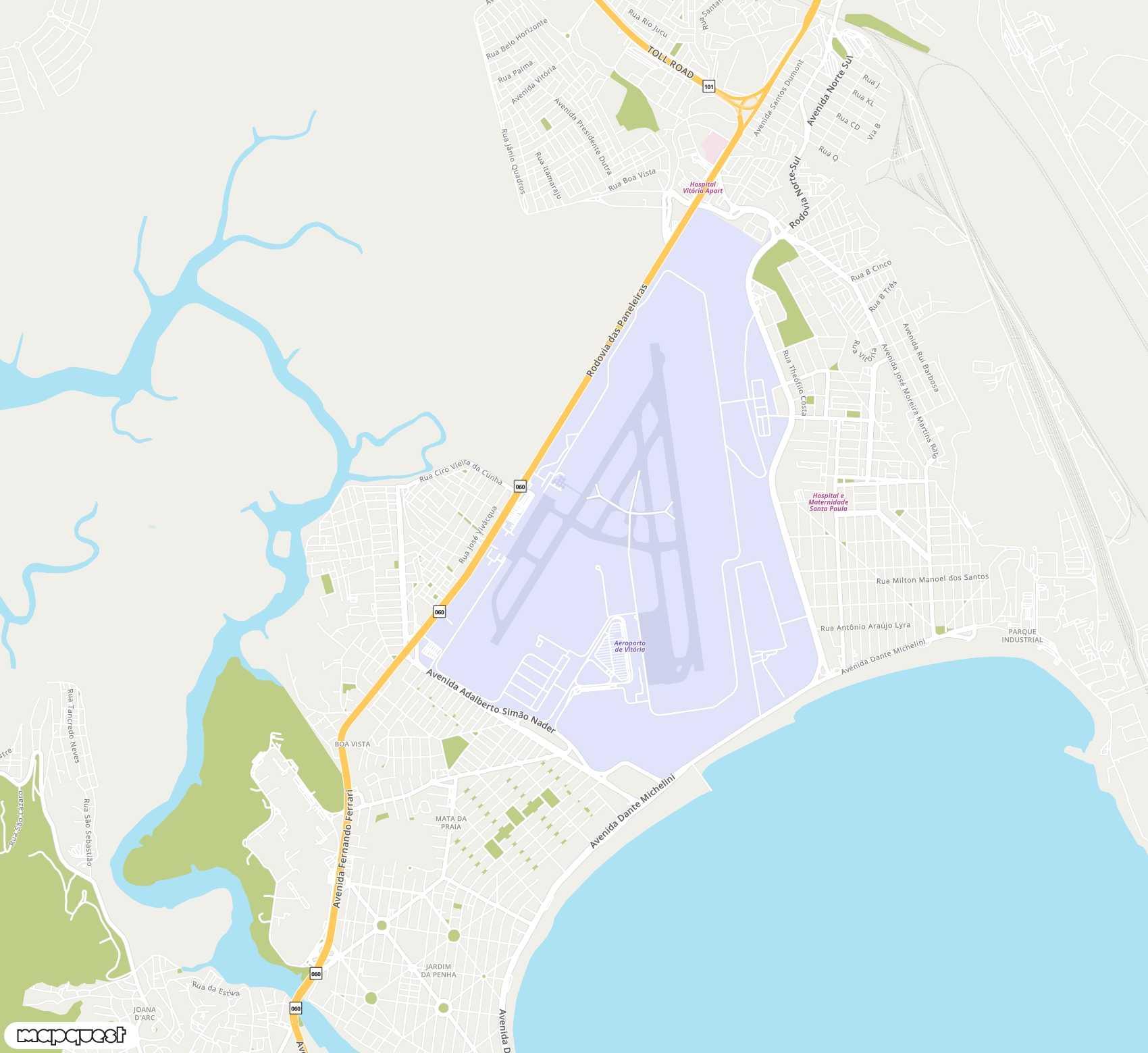 Carte de <br />
<b>Deprecated</b>:  Function utf8_encode() is deprecated in <b>/var/www/vhosts/airprt.net/httpdocs/inc/functions-labels.php</b> on line <b>74</b><br />
<span>Aéroport de </span>Eurico de Aguiar Salles<span>(VIX)</span>