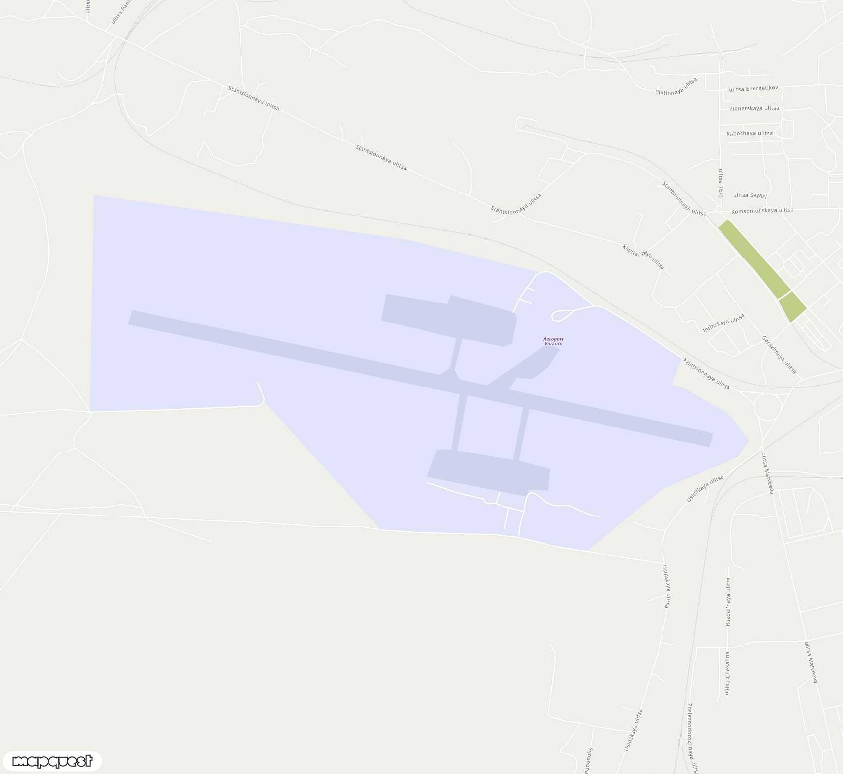 Carte de <span>Aéroport de </span>Vorkuta<span>(VKT)</span>