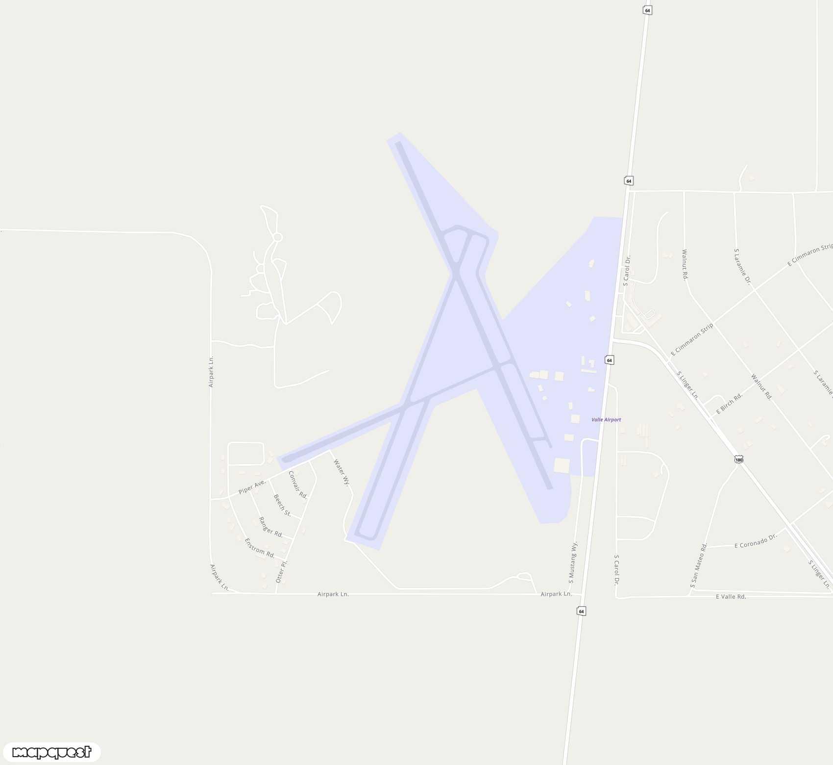 Carte de <span>Aérodrome de </span>Valle<span>(VLE)</span>