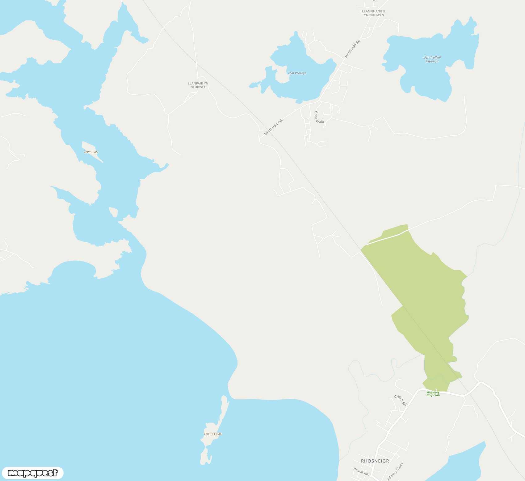 Carte de Anglesey <span>airport (VLY)</span>