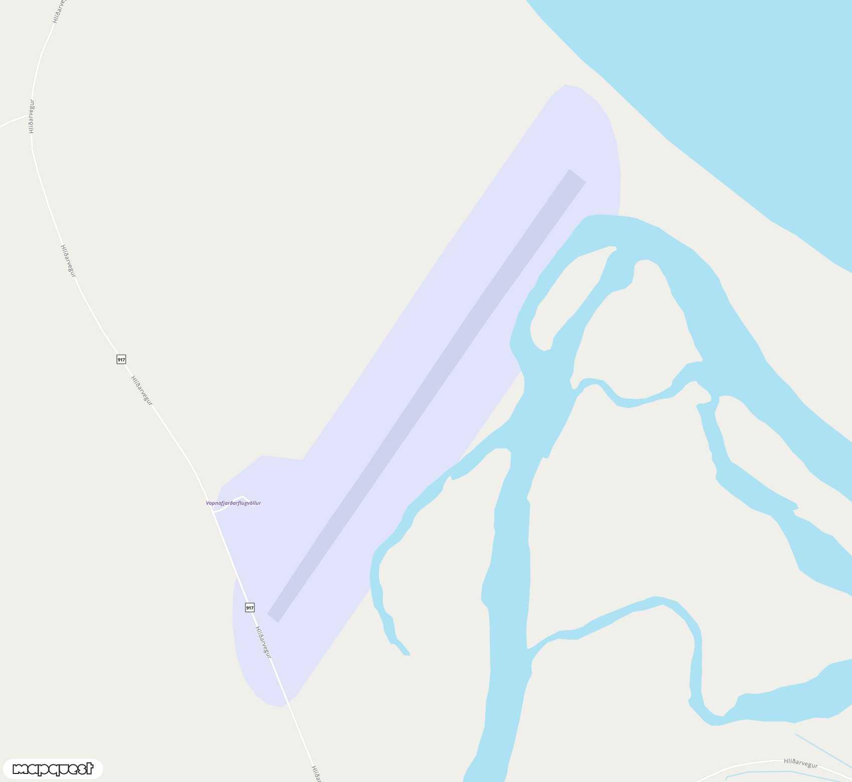 Carte de Vopnafjörður <span>airfield (VPN)</span>