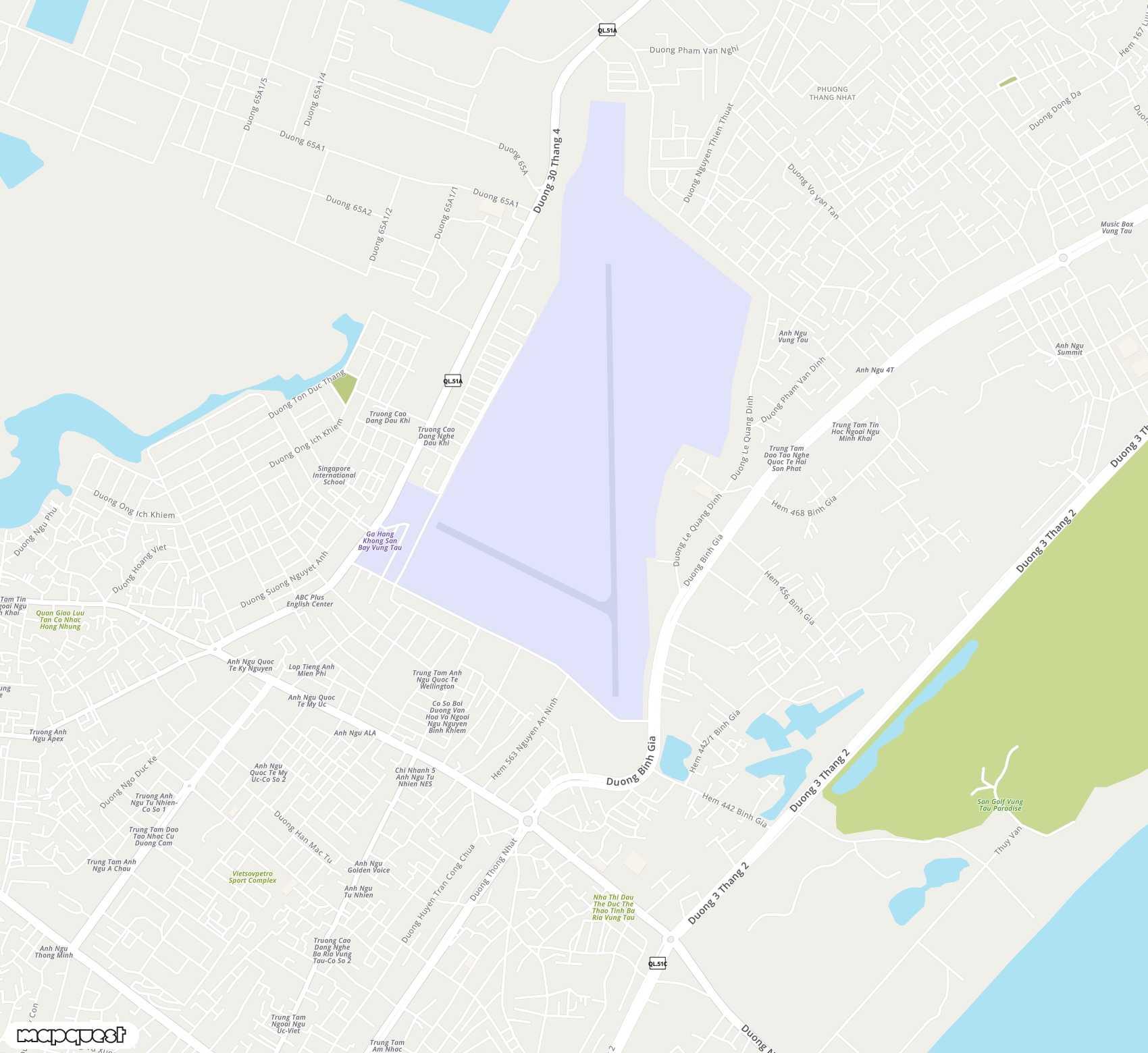 Carte de Vung Tau <span>airfield (VTG)</span>