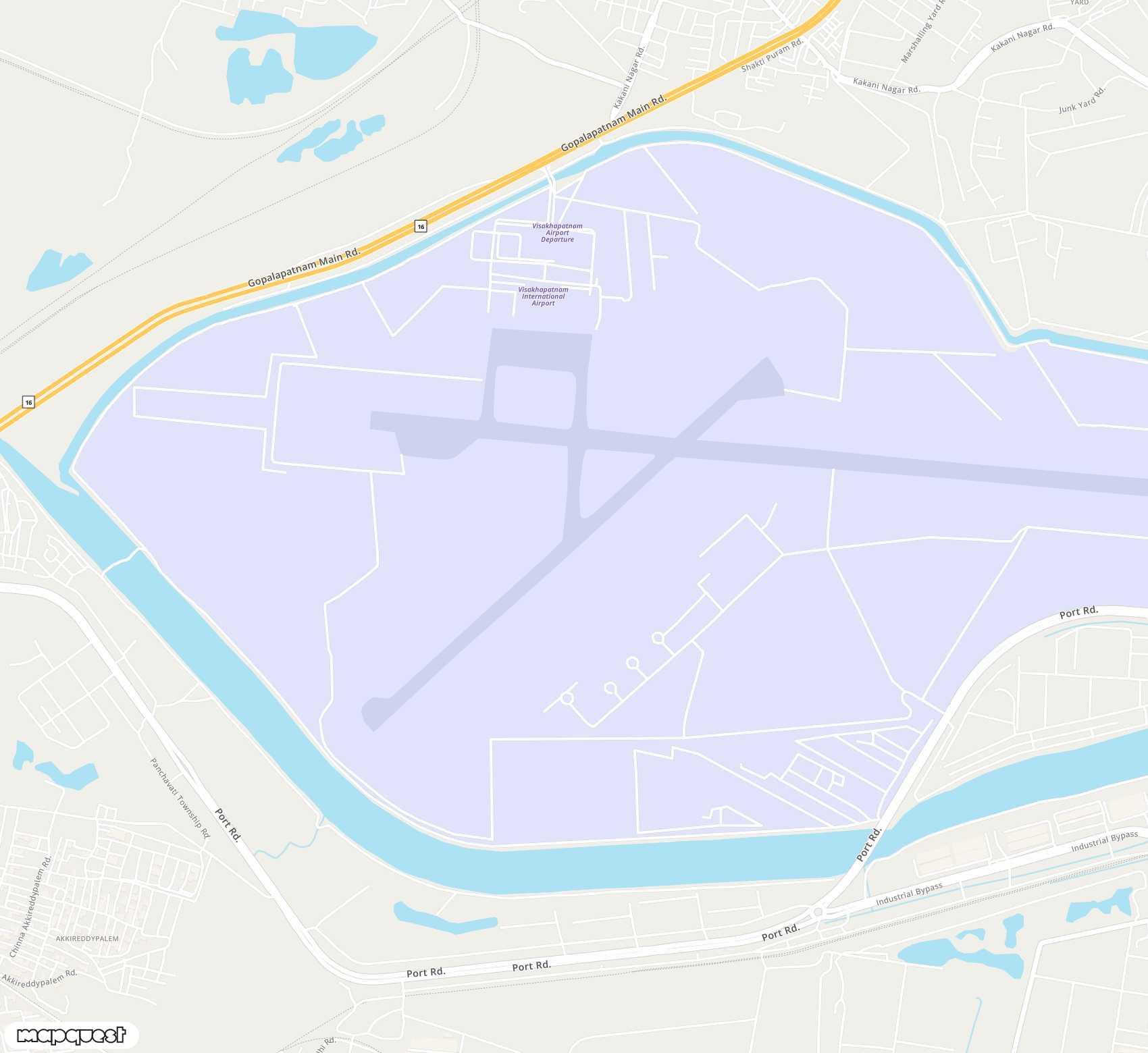 Carte de Visakhapatnam <span>airfield (VTZ)</span>