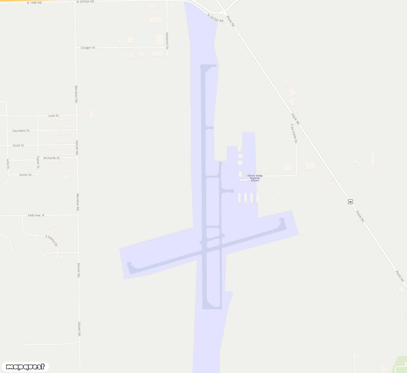 Carte de <span>Aérodrome de </span>Illinois Valley Regional-Walter A Duncan Field<span>(VYS)</span>