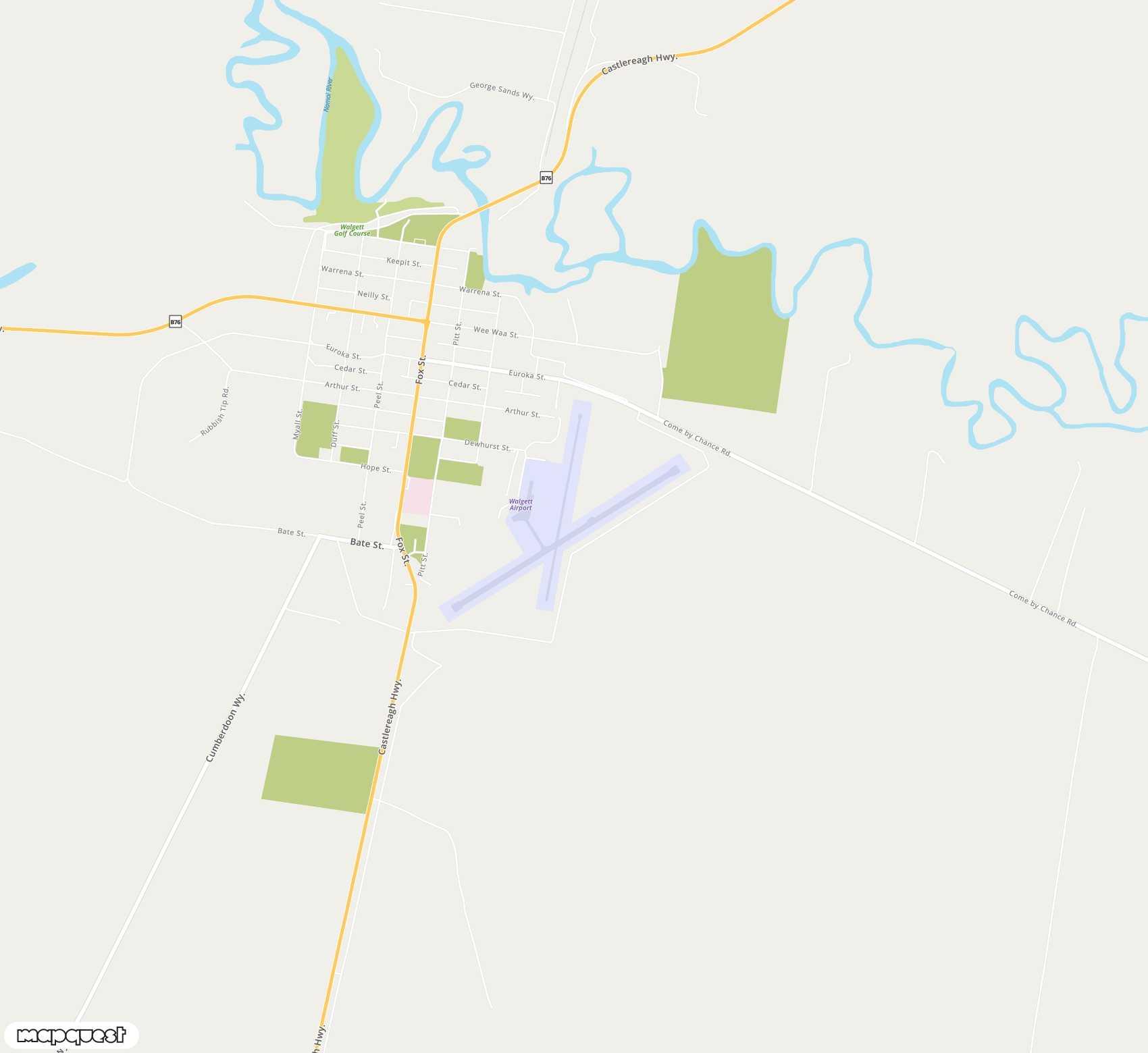 Carte de Walgett <span>airport (WGE)</span>