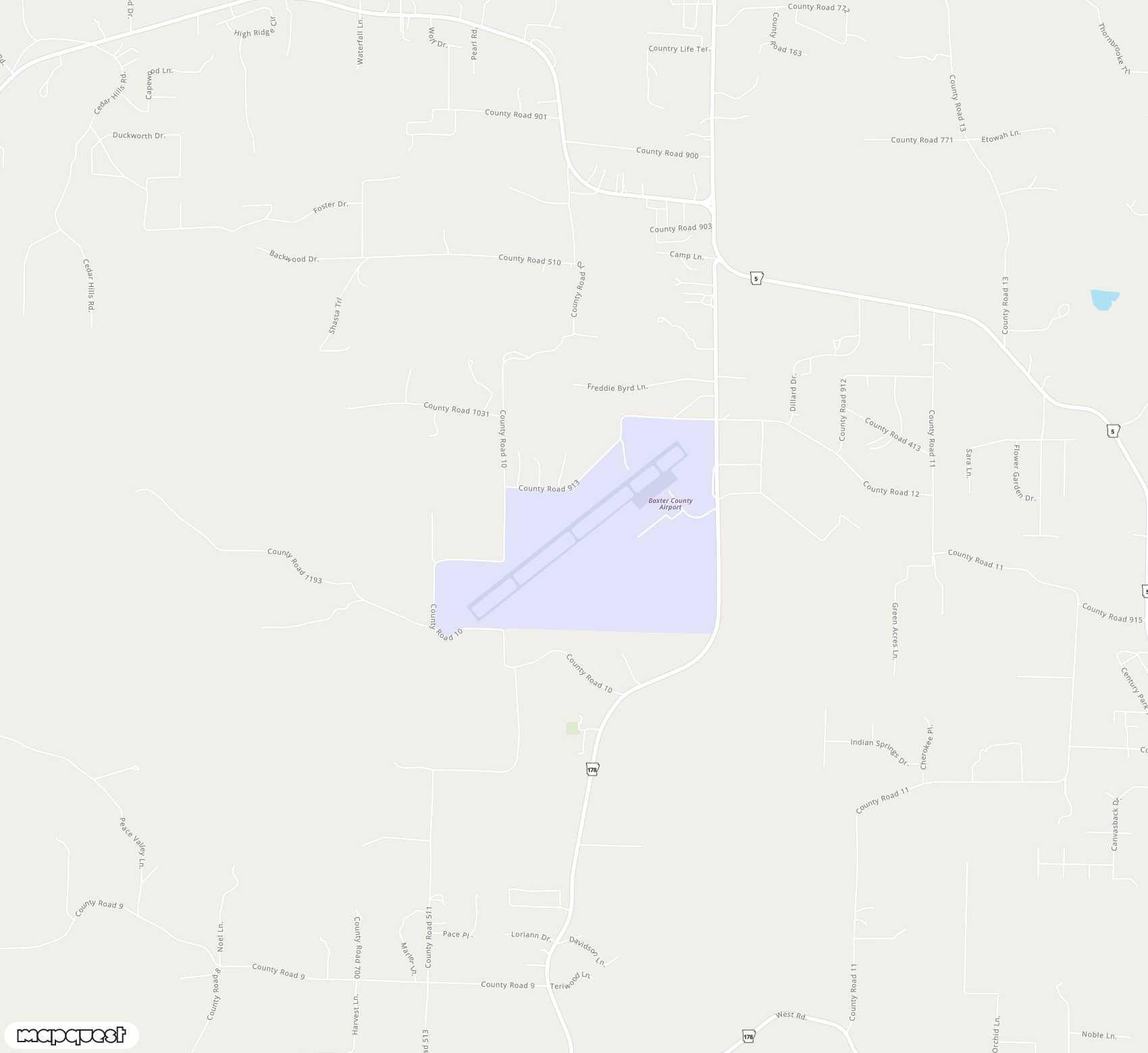 Carte de <span>Aéroport de </span>Ozark Regional<span>(WMH)</span>