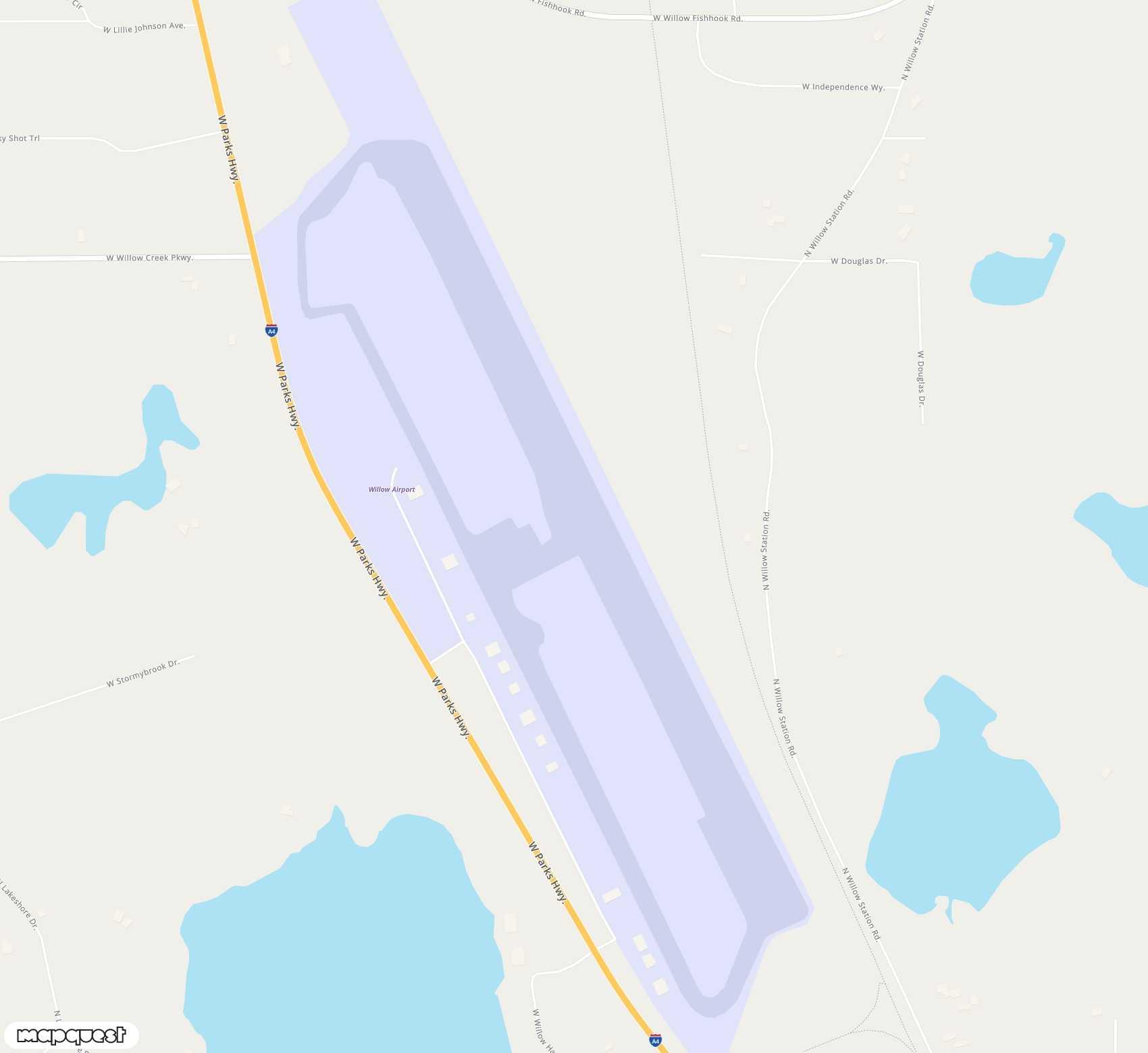 Carte de <span>Aérodrome de </span>Willow<span>(WOW)</span>