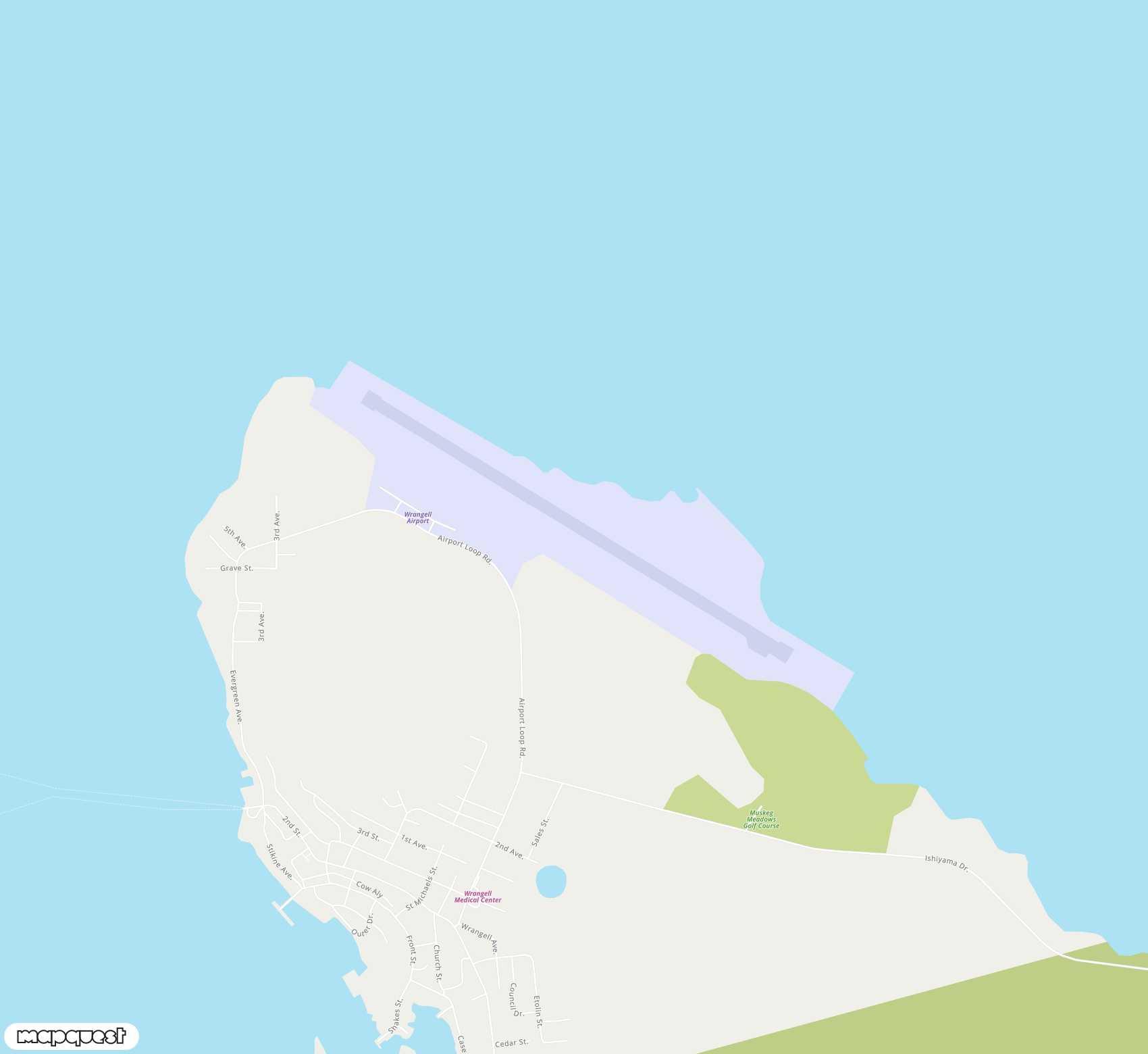 Carte de <span>Aéroport de </span>Wrangell<span>(WRG)</span>