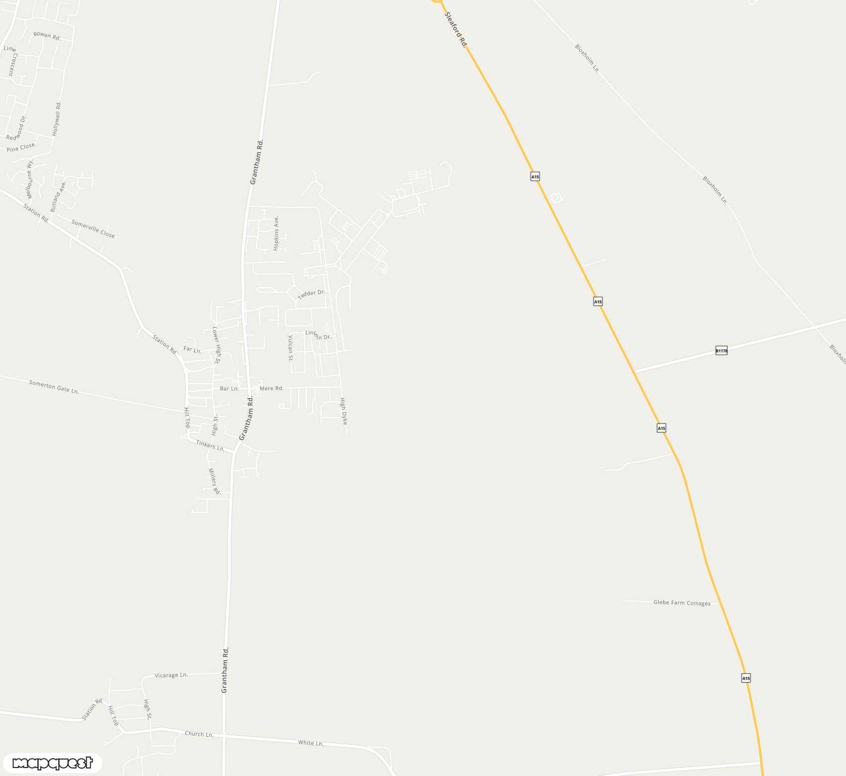 Carte de RAF Waddington <span>airport (WTN)</span>
