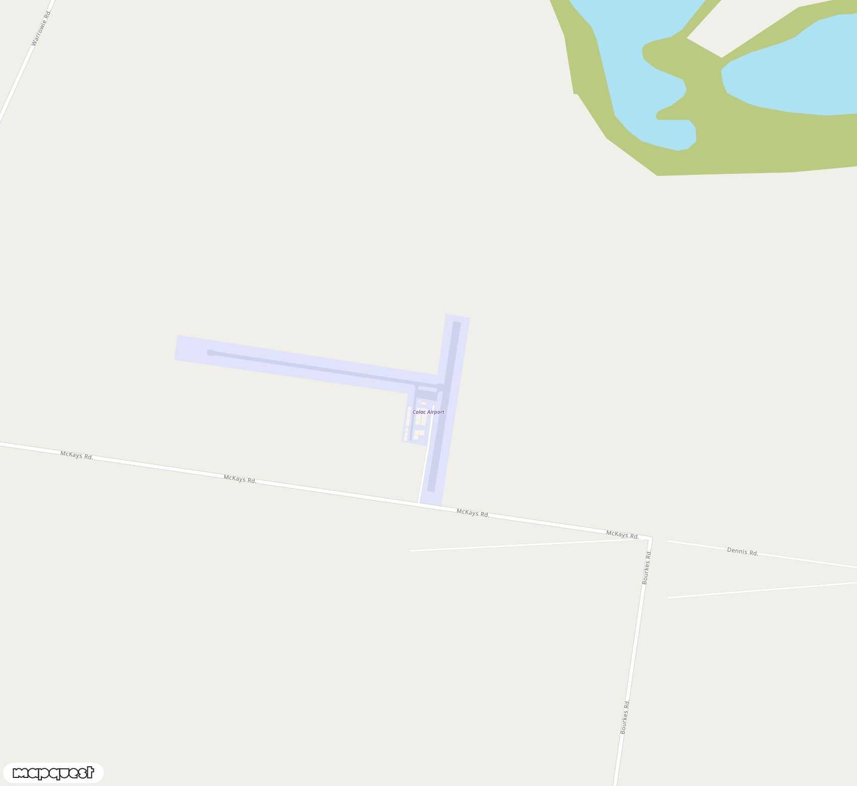 Carte de <span>Aérodrome de </span>Colac<span>(XCO)</span>