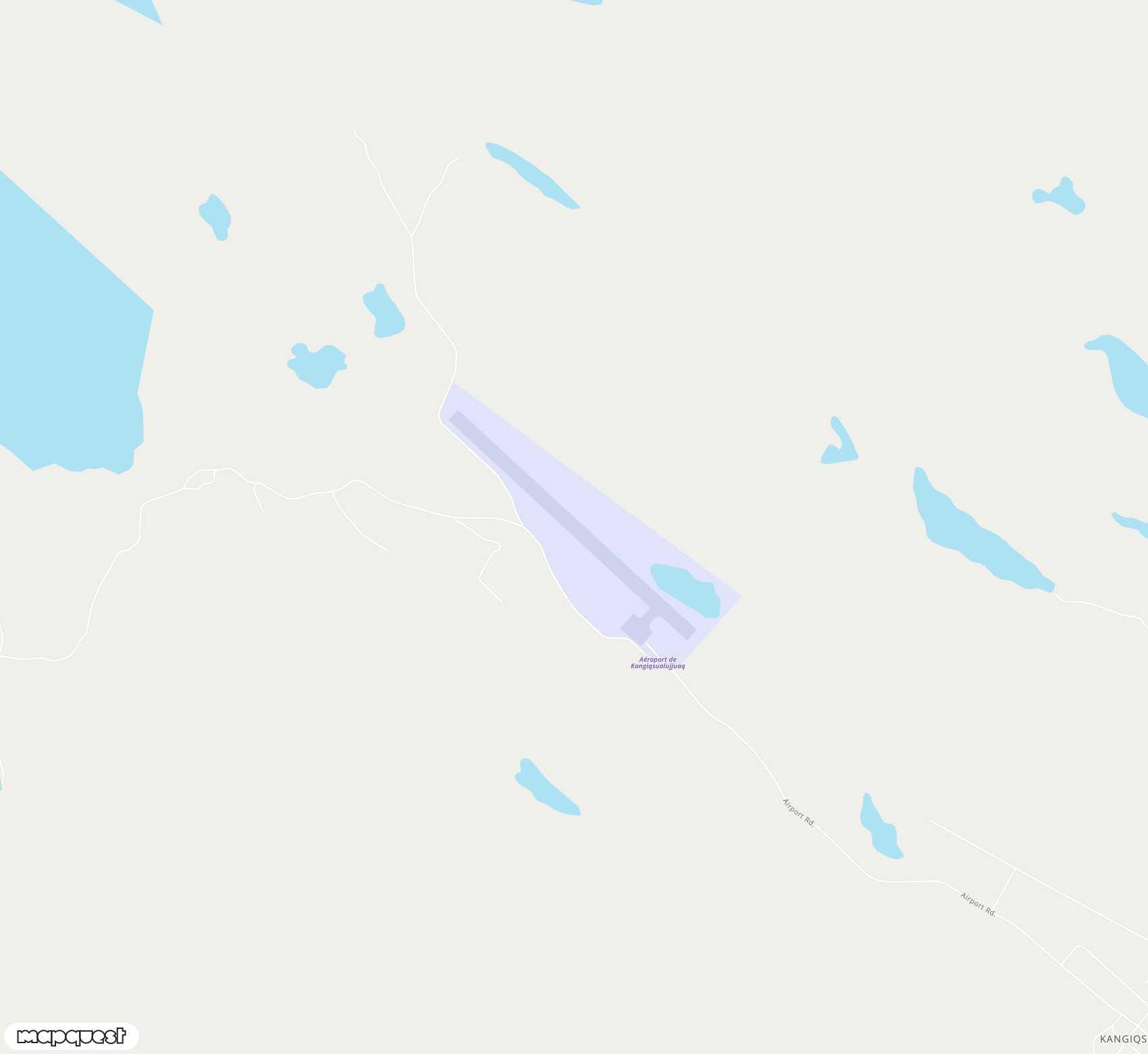 Carte de <span>Aéroport de </span>Kangiqsualujjuaq (Georges River)<span>(XGR)</span>