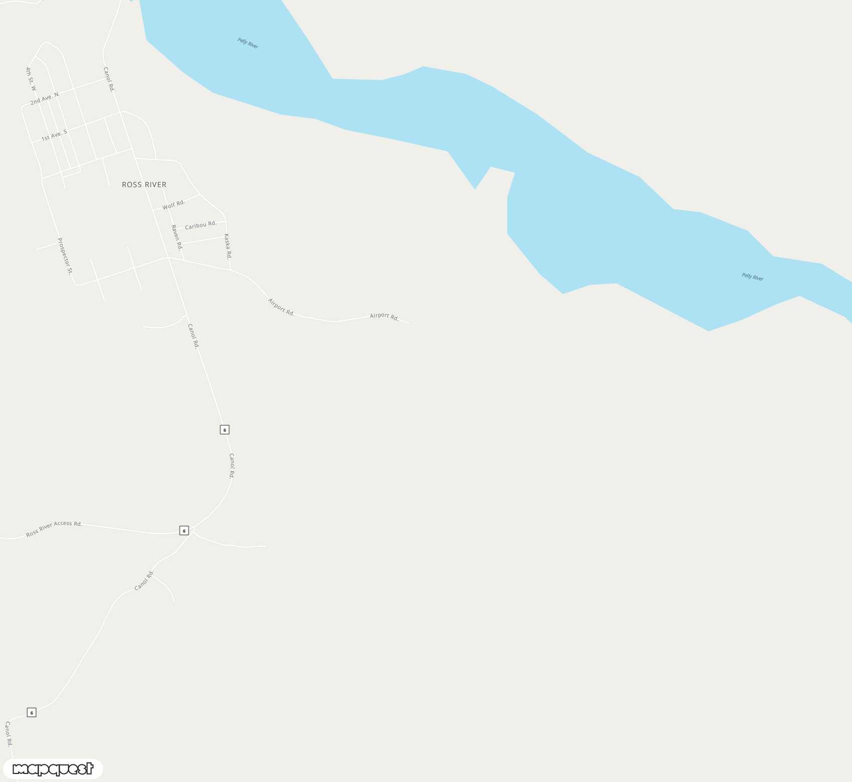 Carte de <span>Aéroport de </span>Ross River<span>(XRR)</span>