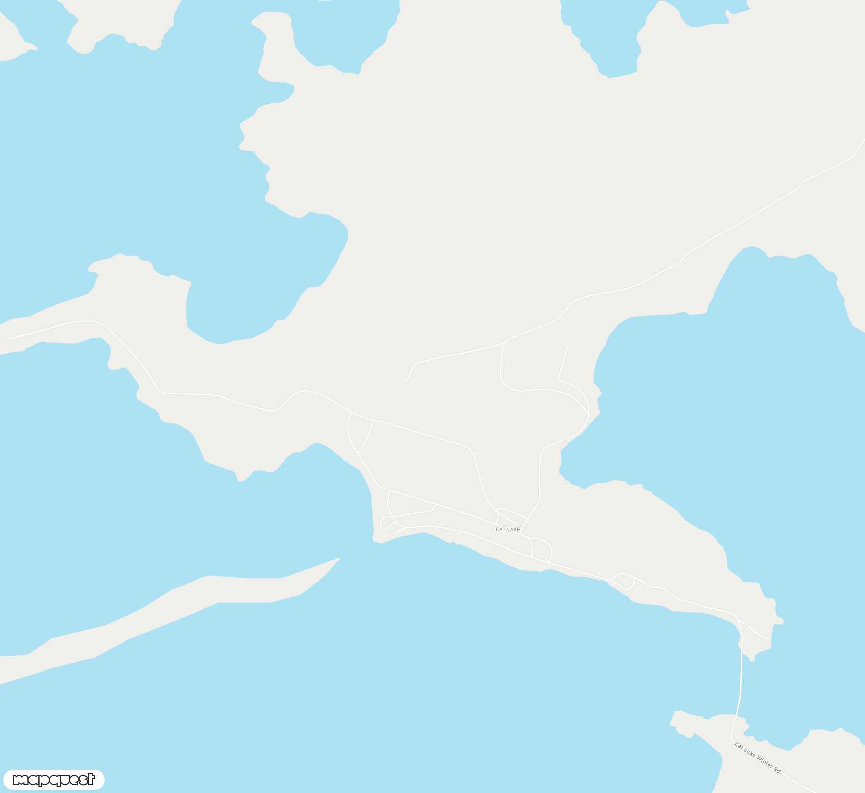 Carte de Cat Lake <span>airport (YAC)</span>